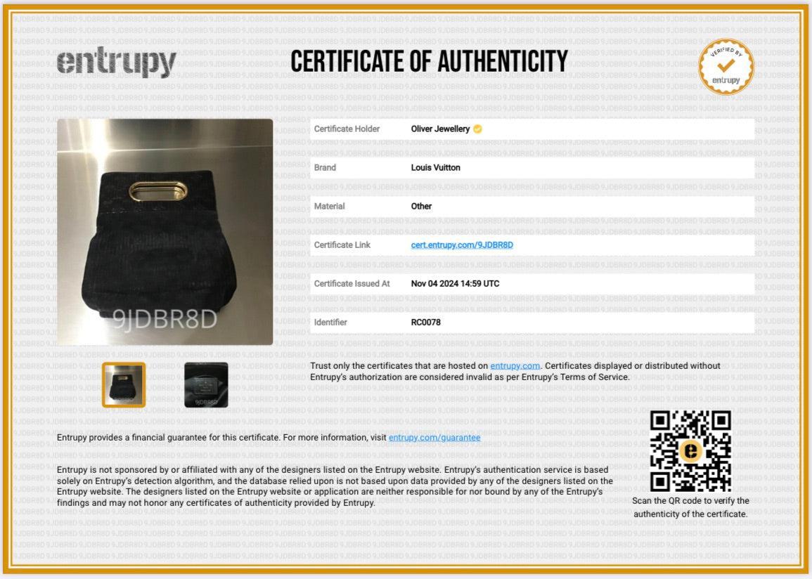 Louis Vuitton Black Suede Monogram Motard Afterdark Clutch