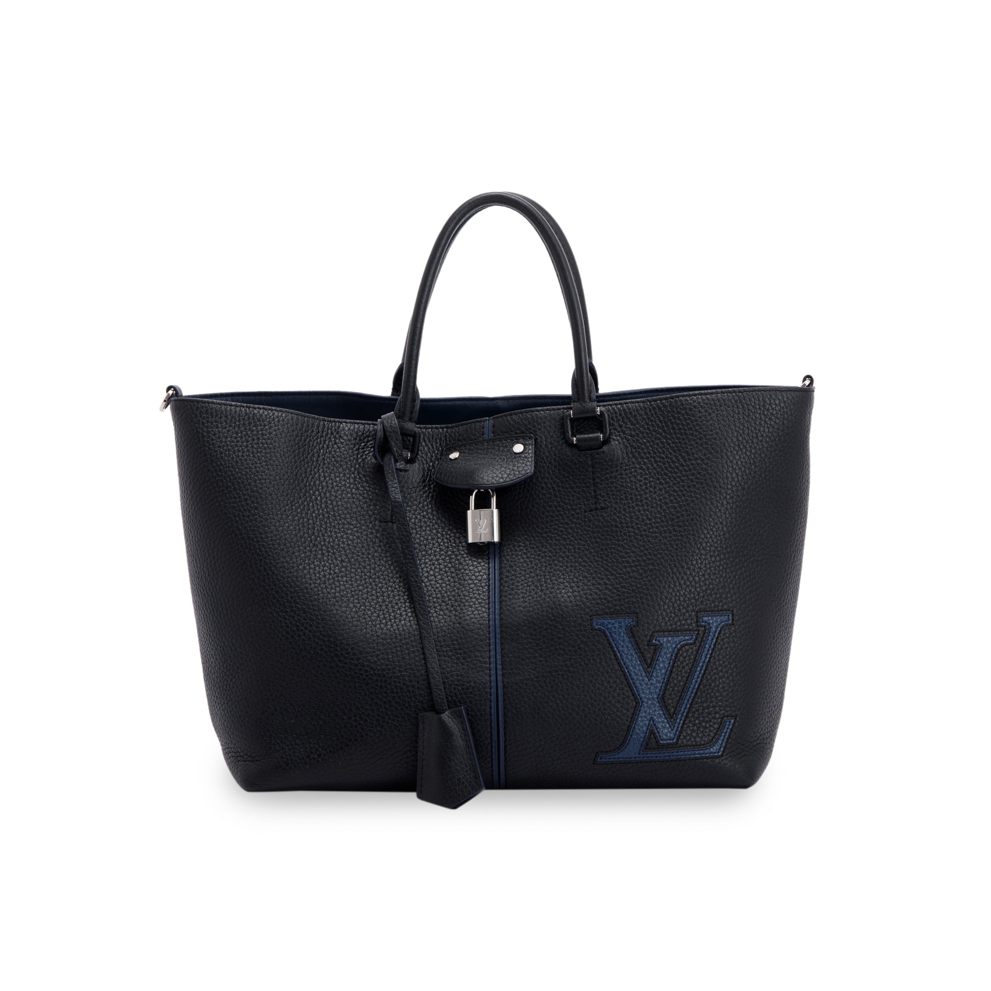 Louis Vuitton Black Taurillon Leather Pernelle Tote w/ Strap