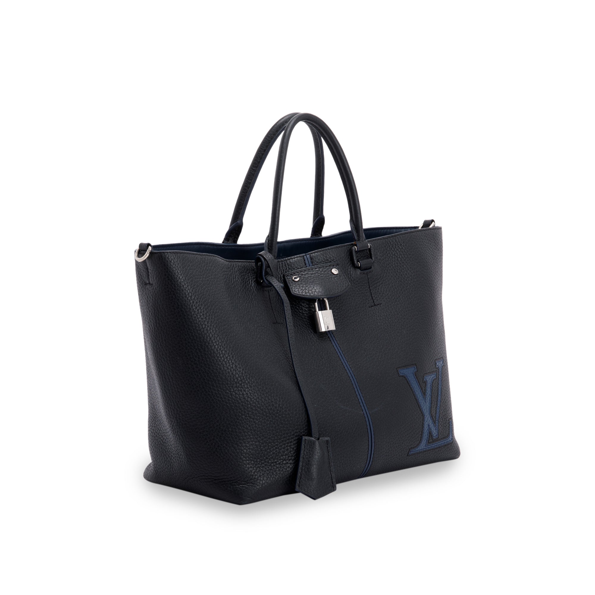 Louis Vuitton Black Taurillon Leather Pernelle Tote w/ Strap