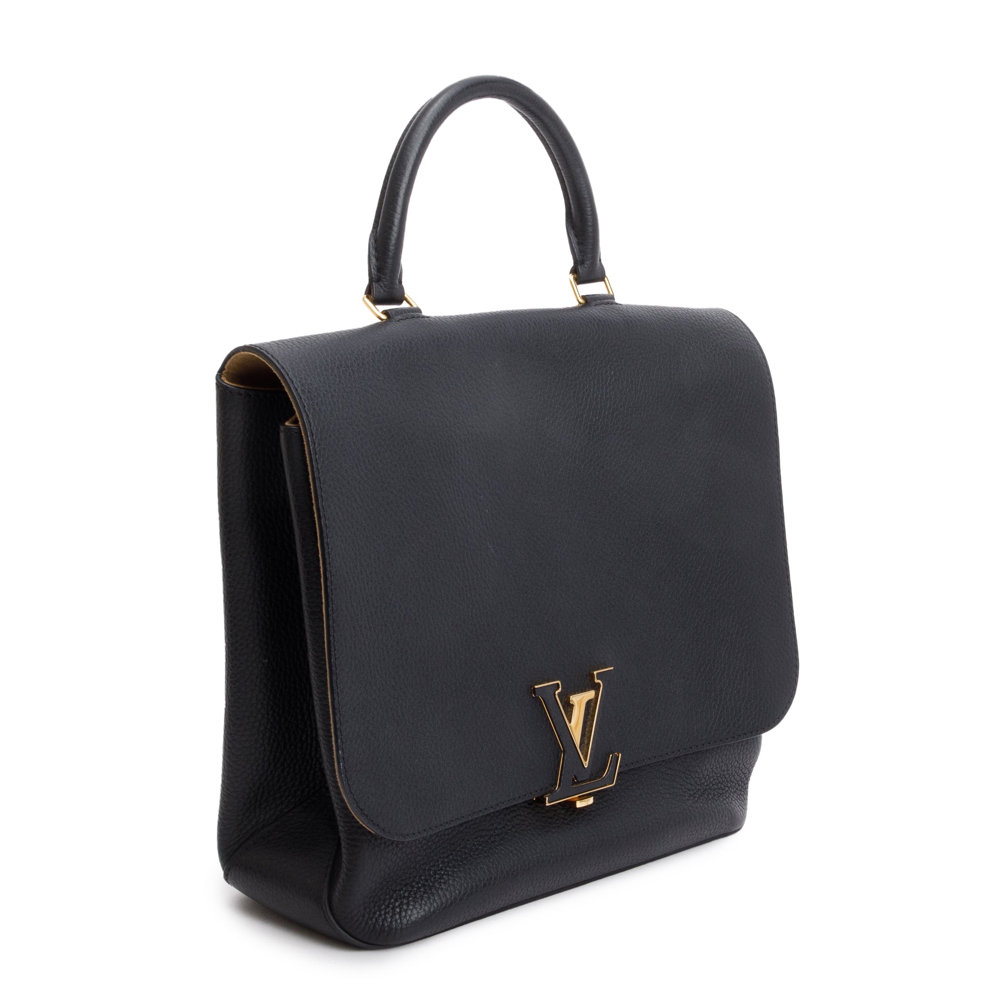 Louis Vuitton Black Taurillon Leather Volta Bag w/ Strap