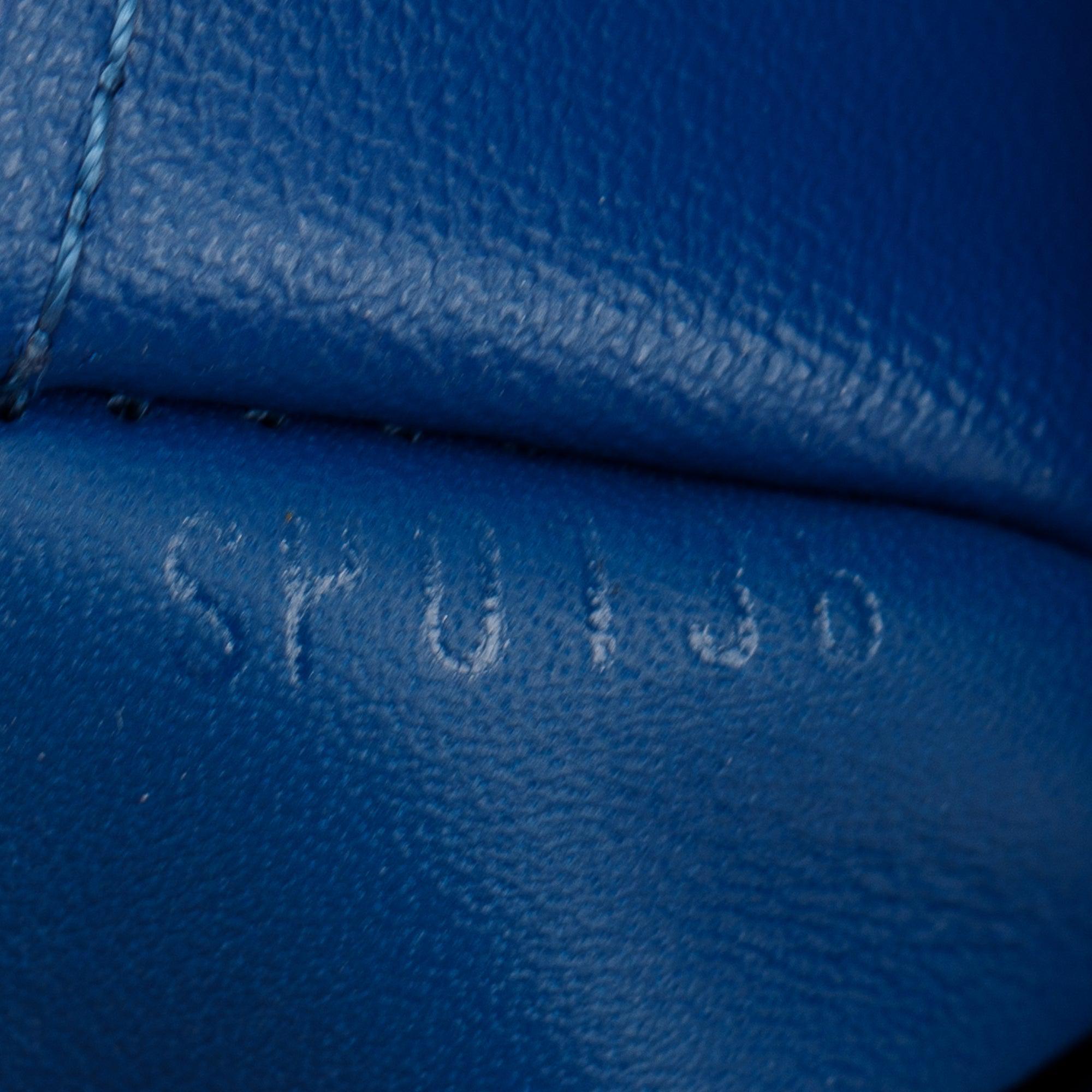 Louis Vuitton Blue Damier Infini Leather Slender Wallet w/ Box