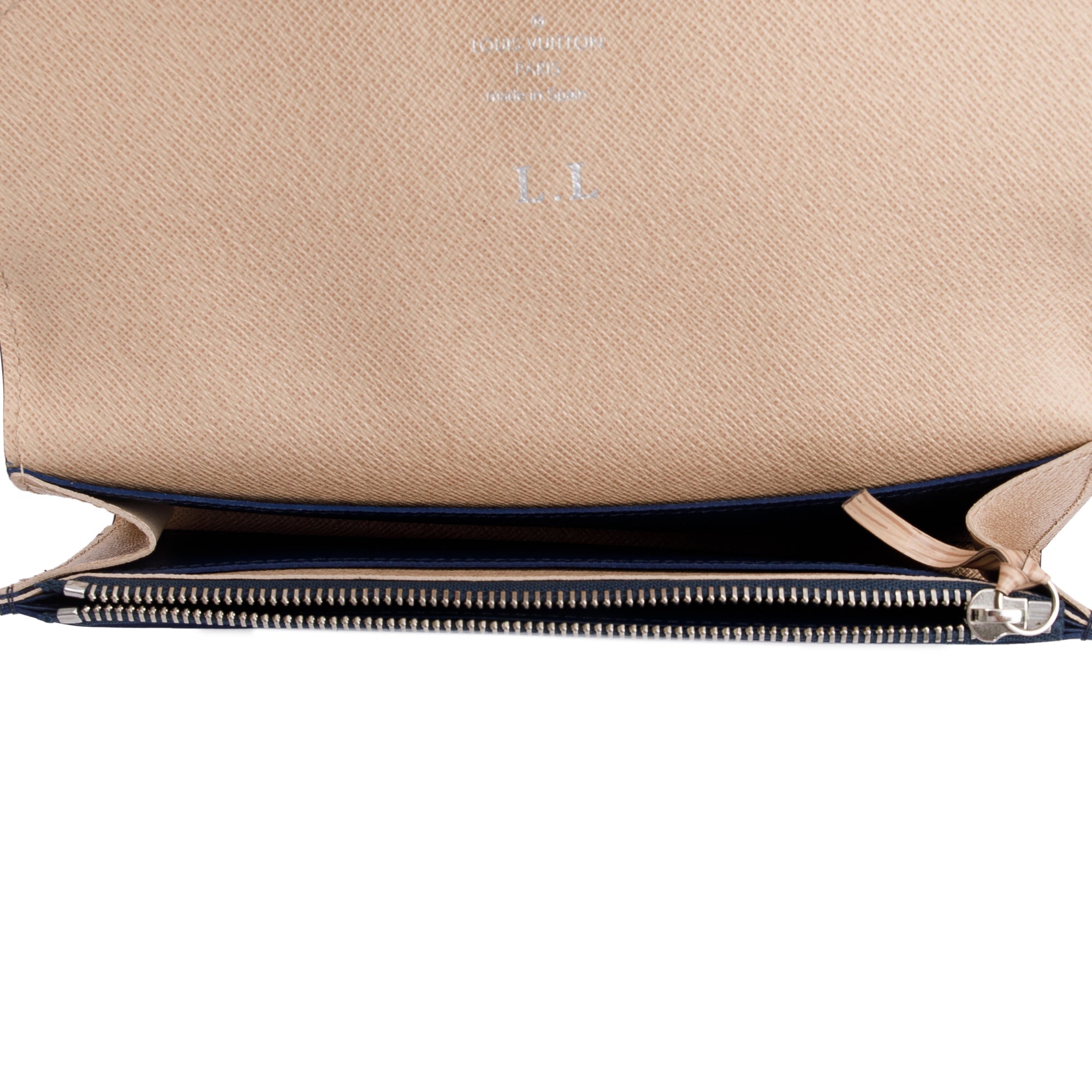 Louis Vuitton Blue Epi Leather Emilie Wallet