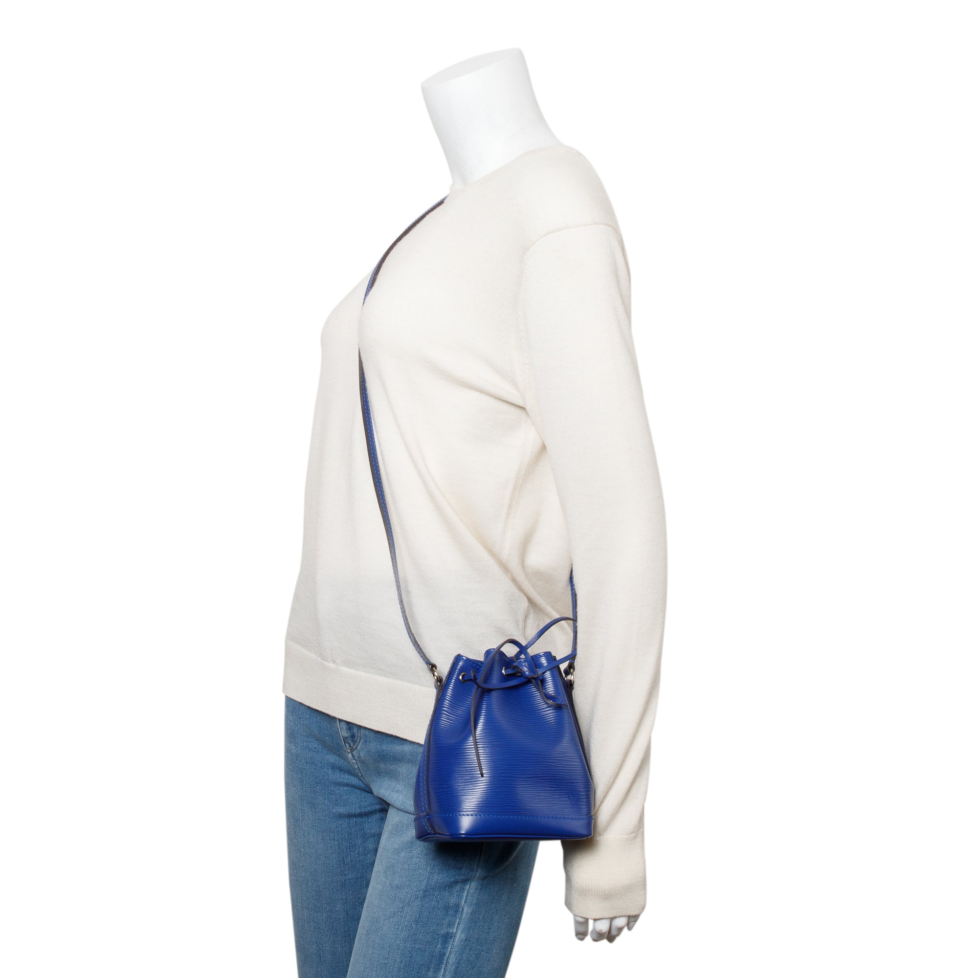 Louis Vuitton Blue Epi Leather Nano Noe Crossbody
