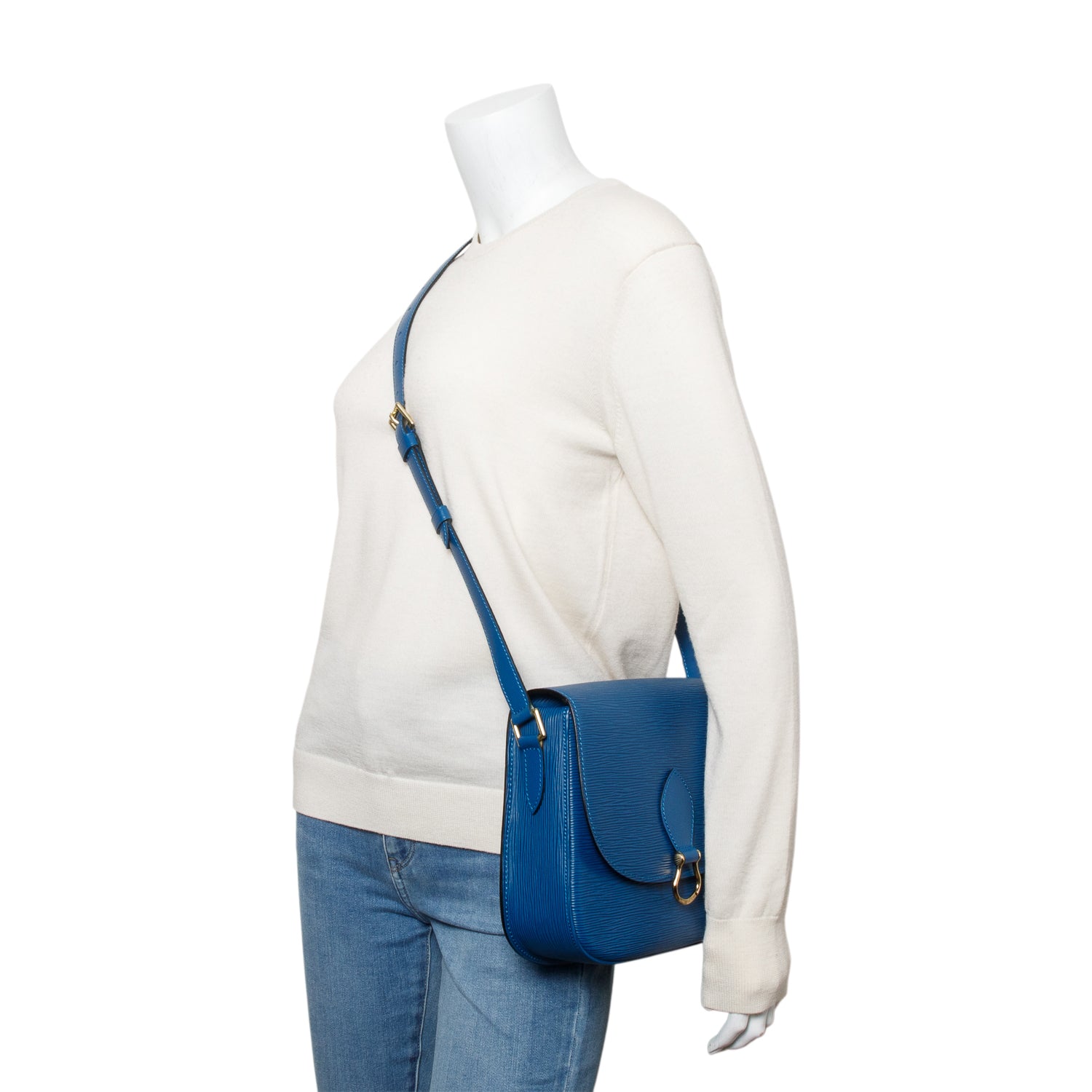 Louis Vuitton Blue Epi Leather Saint Cloud GM