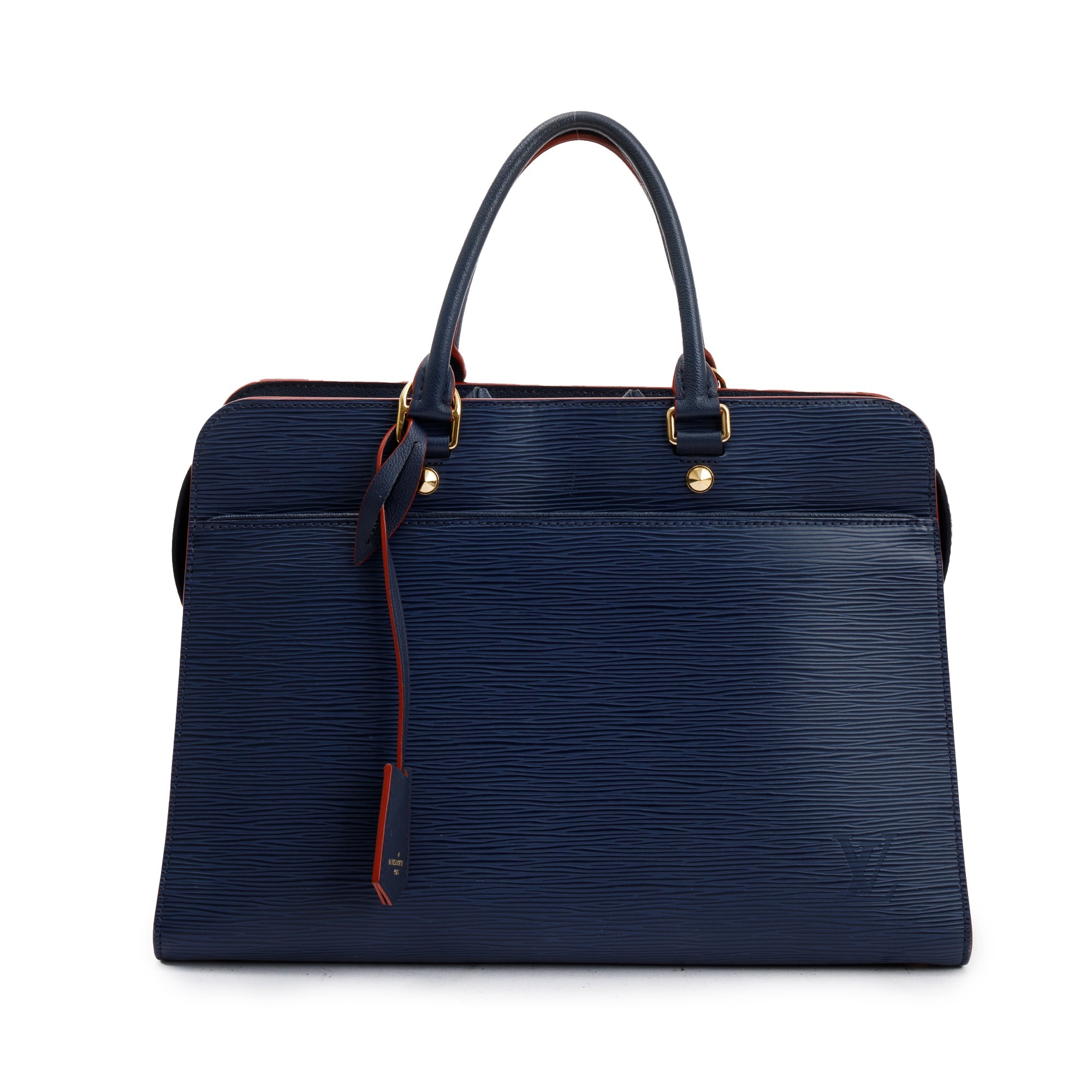 Louis Vuitton Blue Epi Leather Vaneau GM Bag