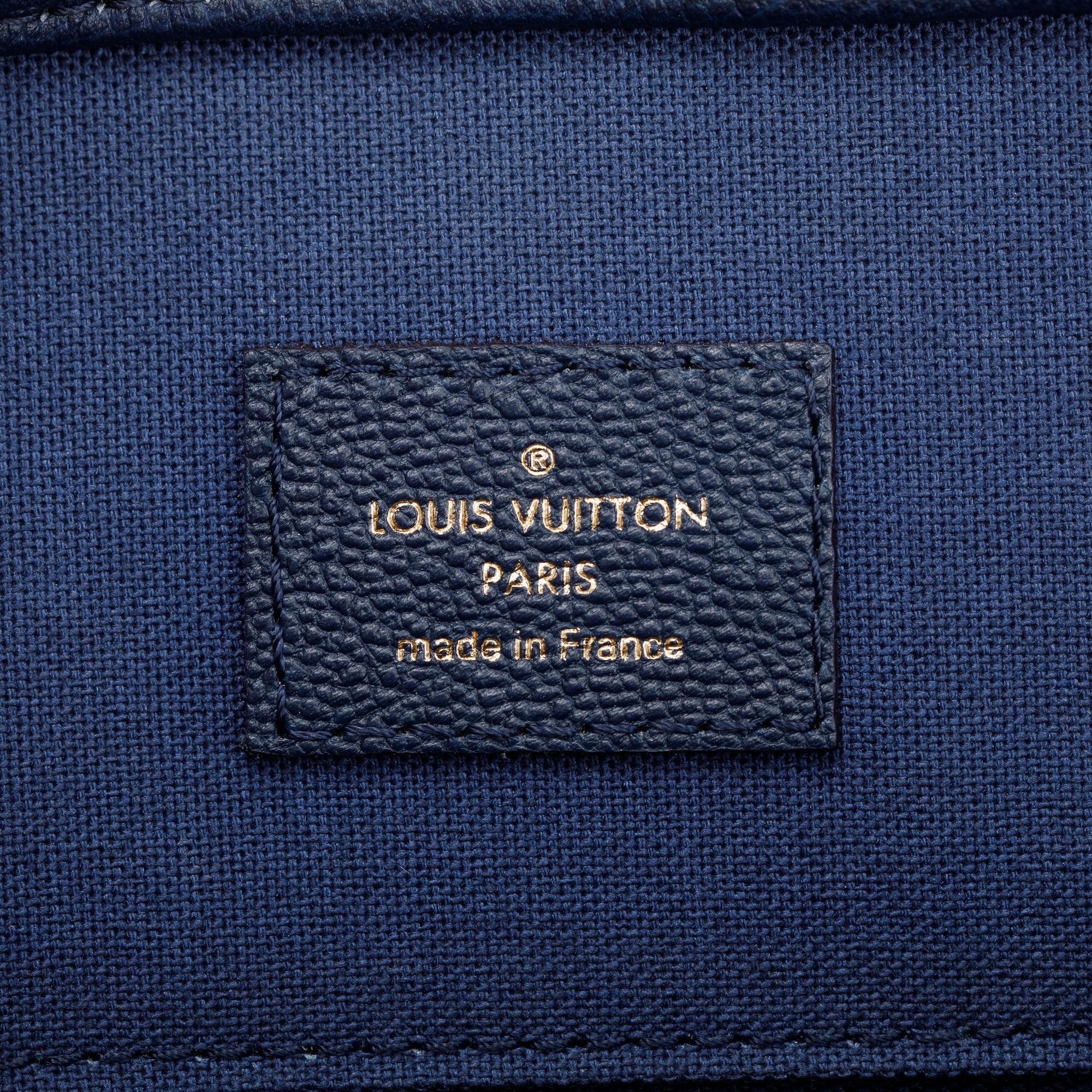 Louis Vuitton Blue Epi Leather Vaneau GM Bag