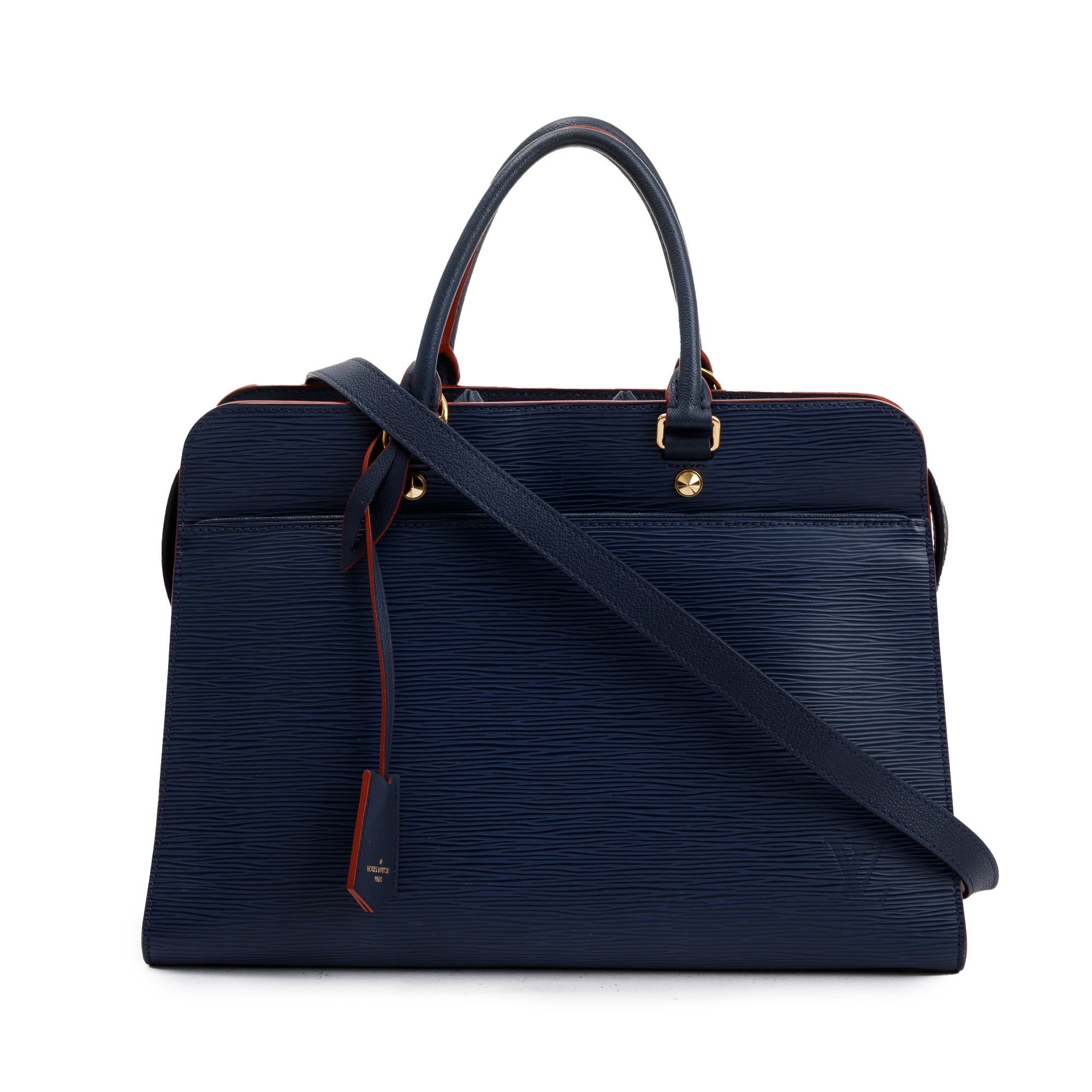 Louis Vuitton Blue Epi Leather Vaneau GM Bag