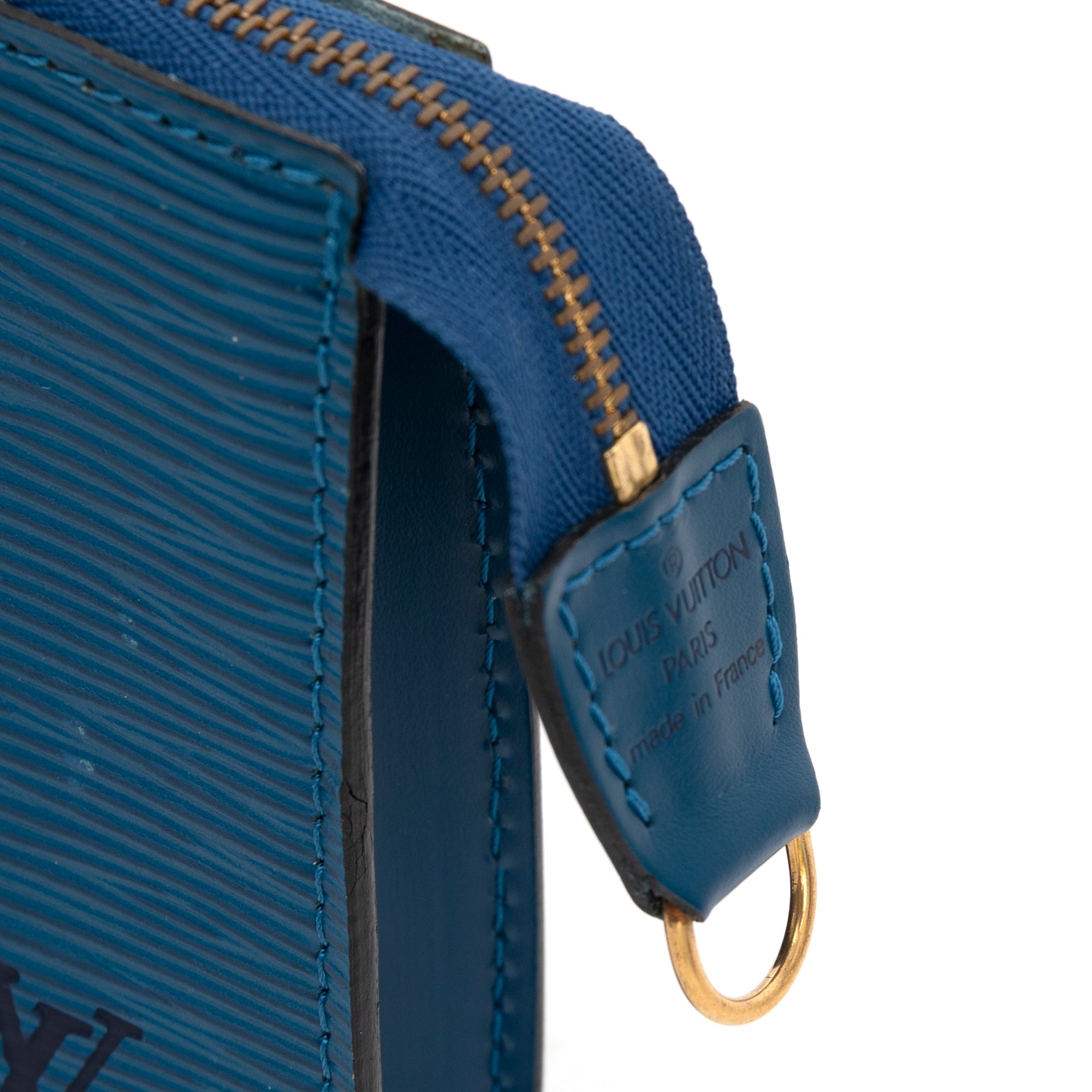 Louis Vuitton Blue Epi Pochette Accessoires 24 W/O Strap