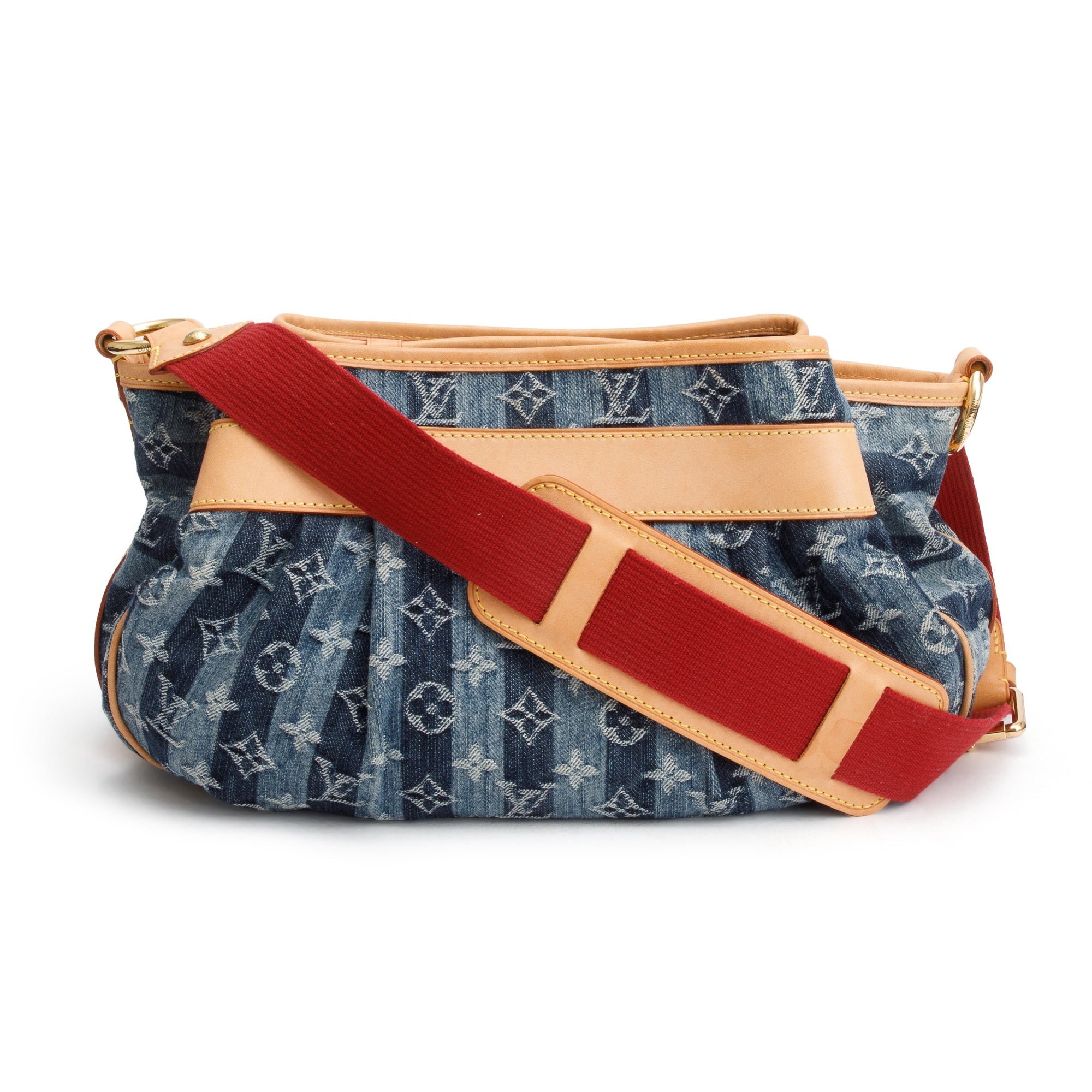 Louis Vuitton Blue Monogram Denim Raye Porte Espaule MM