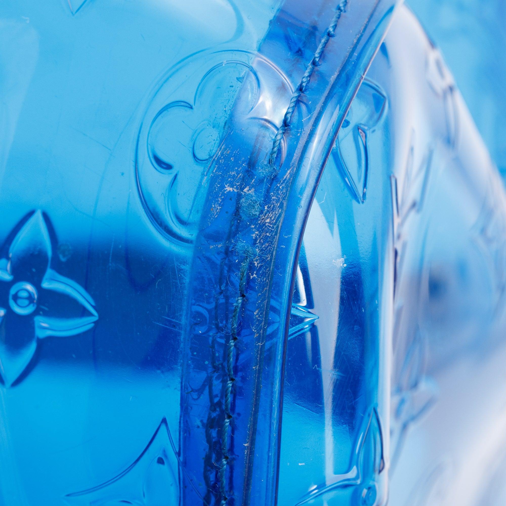 Louis Vuitton Blue Monogram Prism Keepall Bandouliere 50