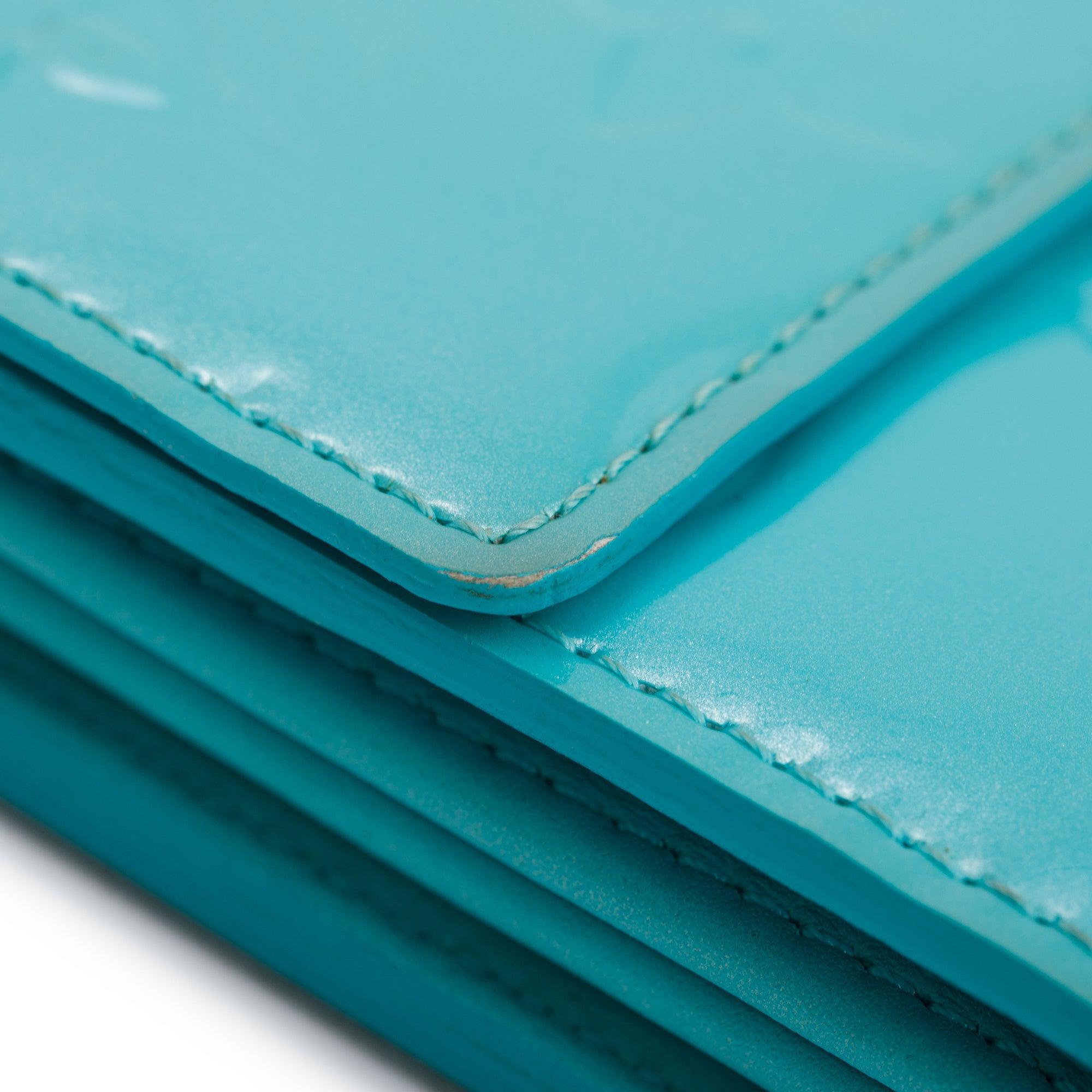 Louis Vuitton Blue Monogram Vernis Leather International Wallet