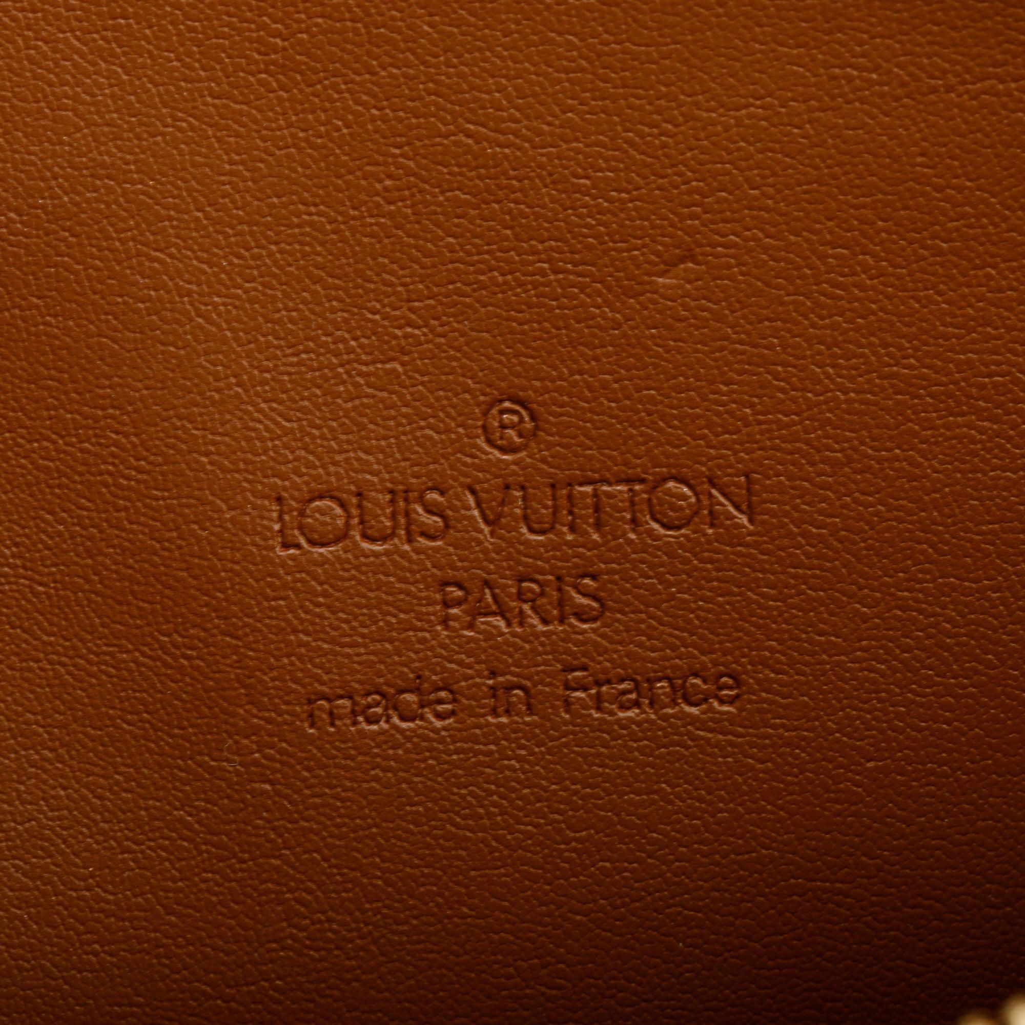 Louis Vuitton Bronze Monogram Vernis Leather Mott Bag
