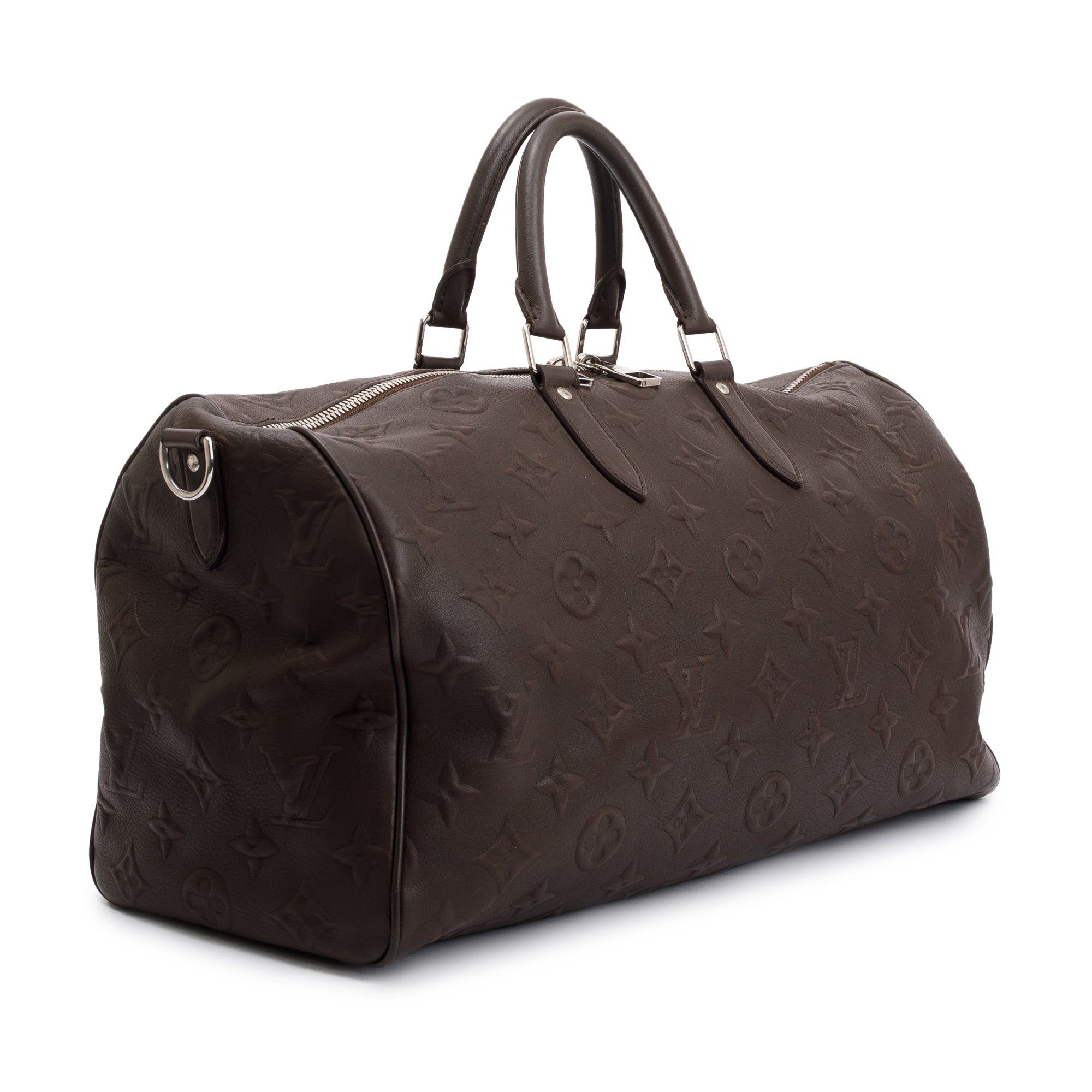 Louis Vuitton Brown Edun Monogram Revelation Keepall Bandouliere 45 w/ Strap