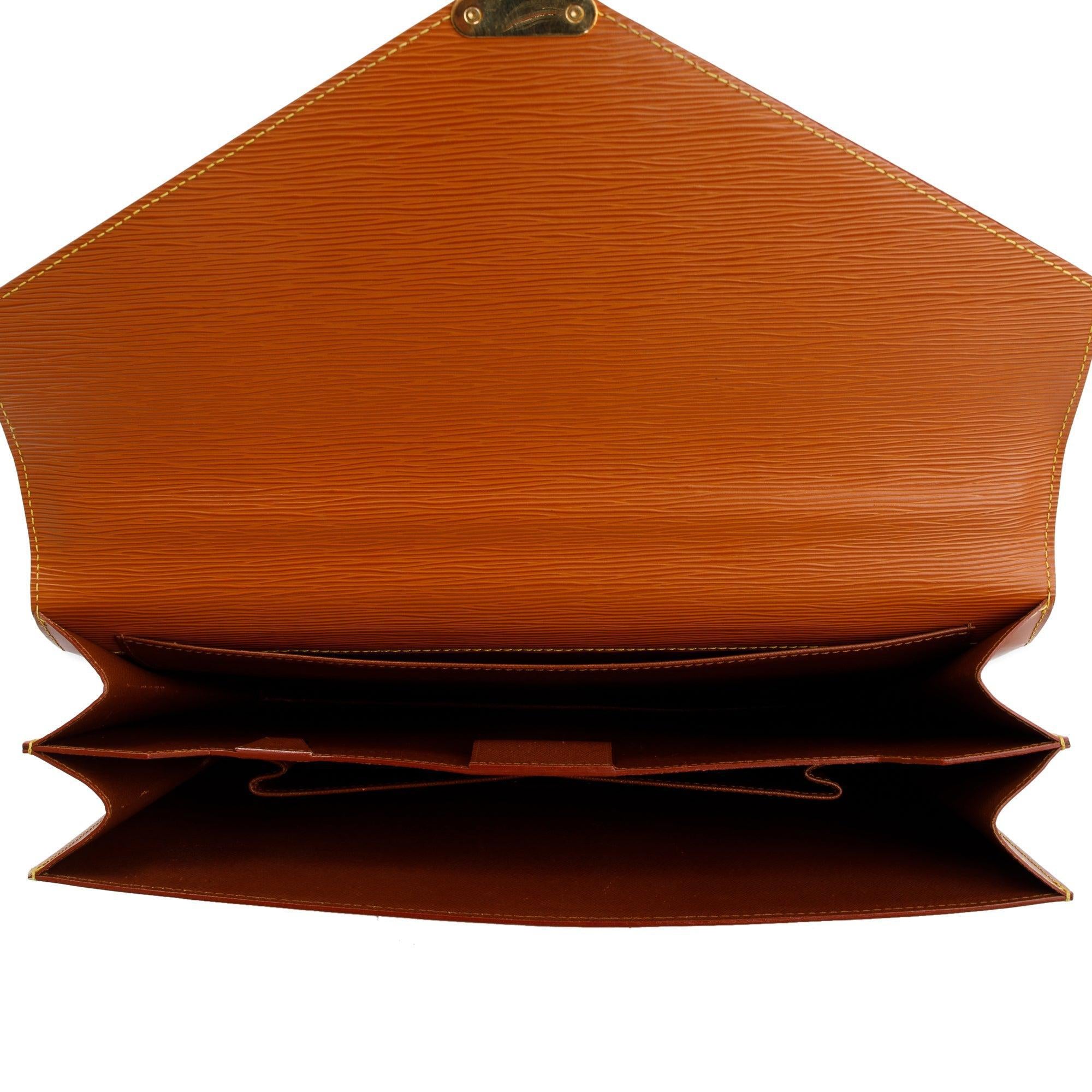 Louis Vuitton Brown Epi Leather Serviette Ambassadeur Briefcase