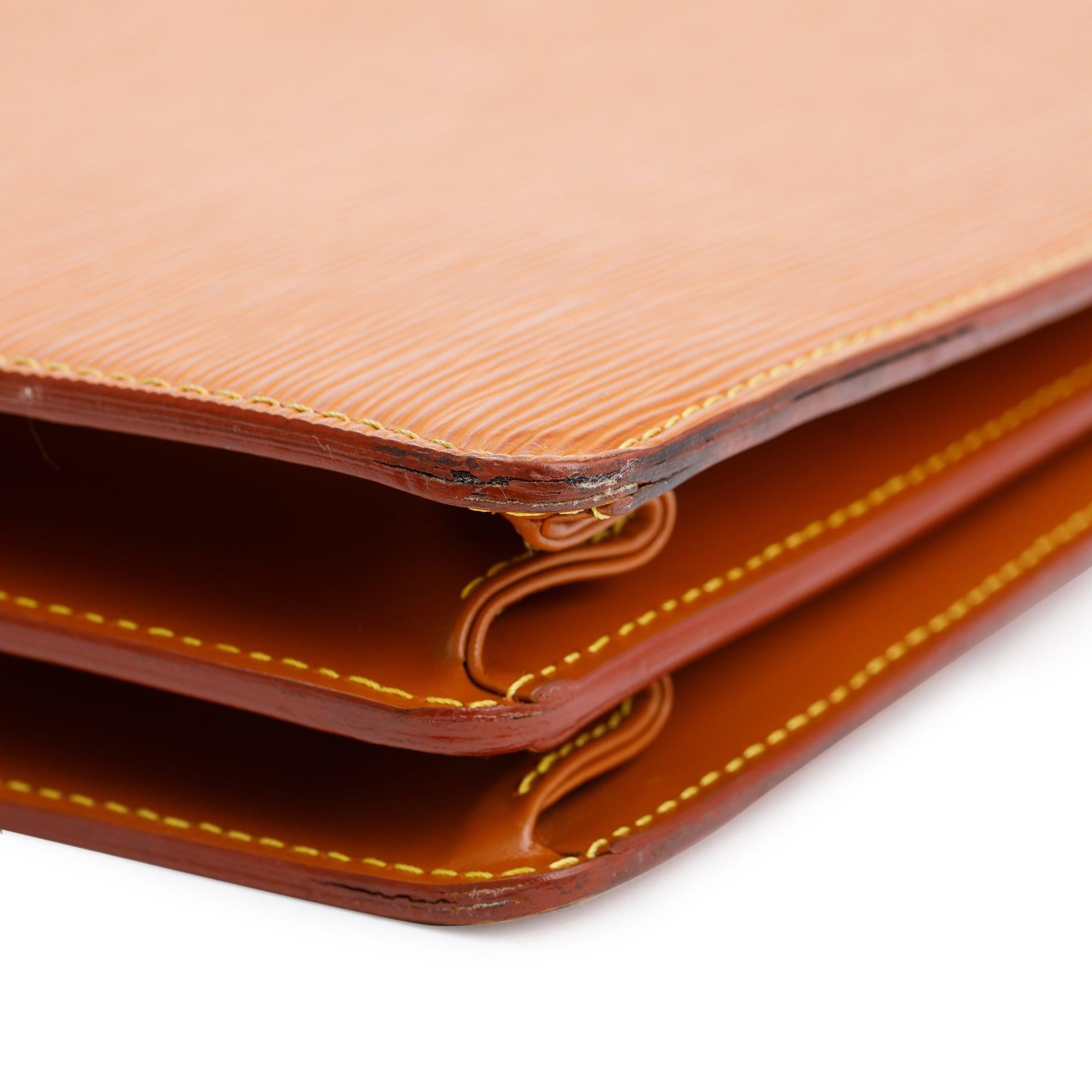 Louis Vuitton Brown Epi Leather Serviette Ambassadeur Briefcase