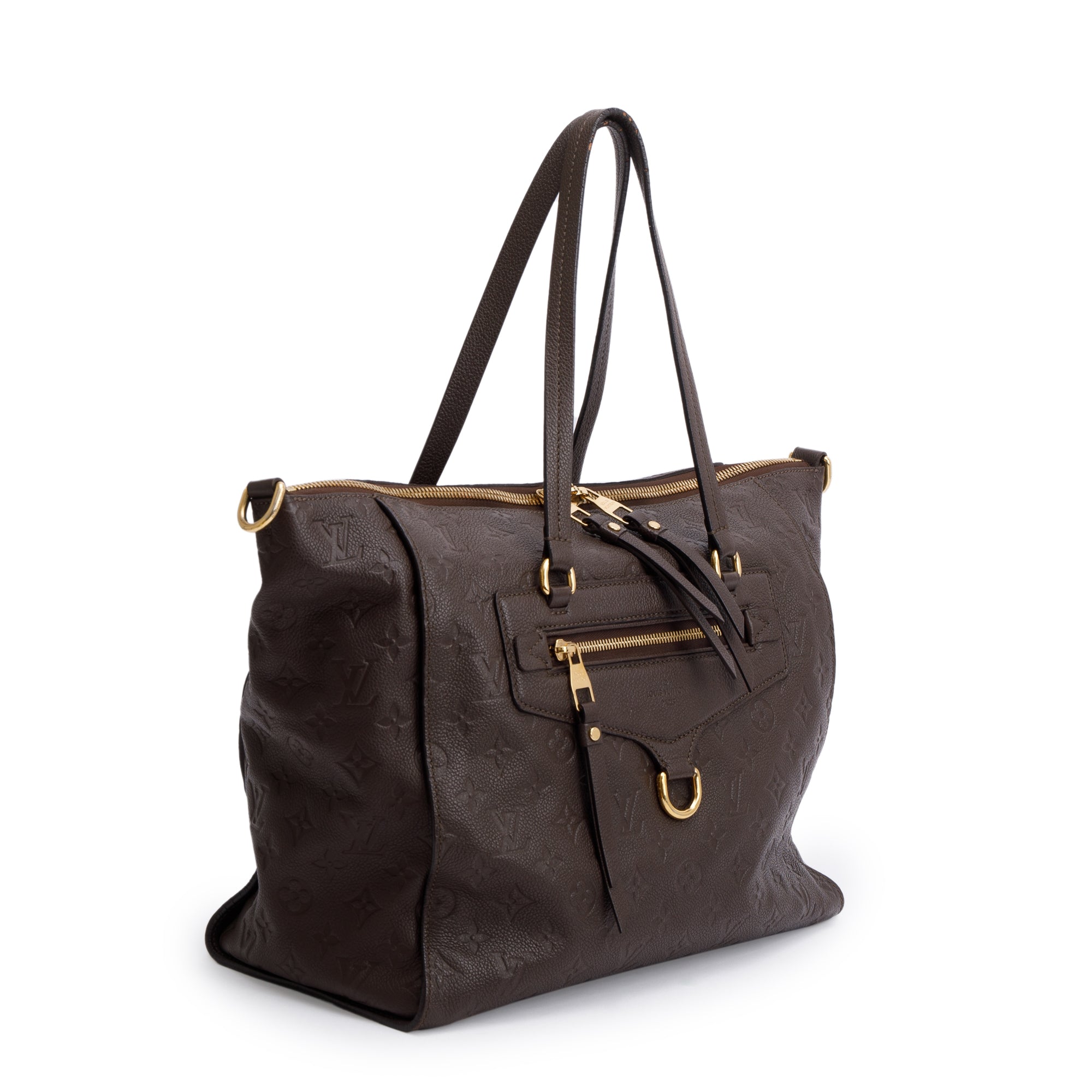 Louis Vuitton Brown Monogram Empreinte Lumineuse PM Bag w/ Strap