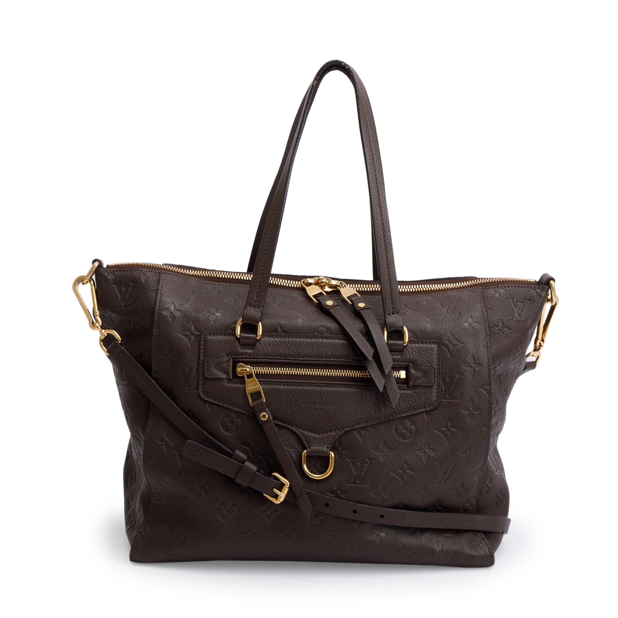 Louis Vuitton Brown Monogram Empreinte Lumineuse PM Bag w/ Strap