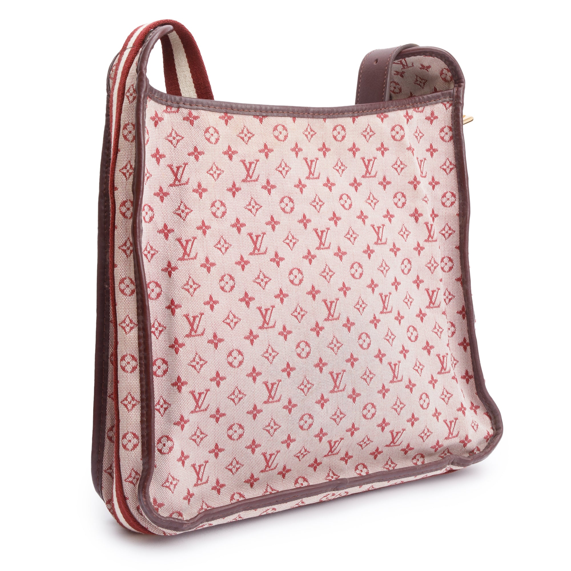 Louis Vuitton Burgundy Idylle Monogram Mini Lin Mary Kate Besace