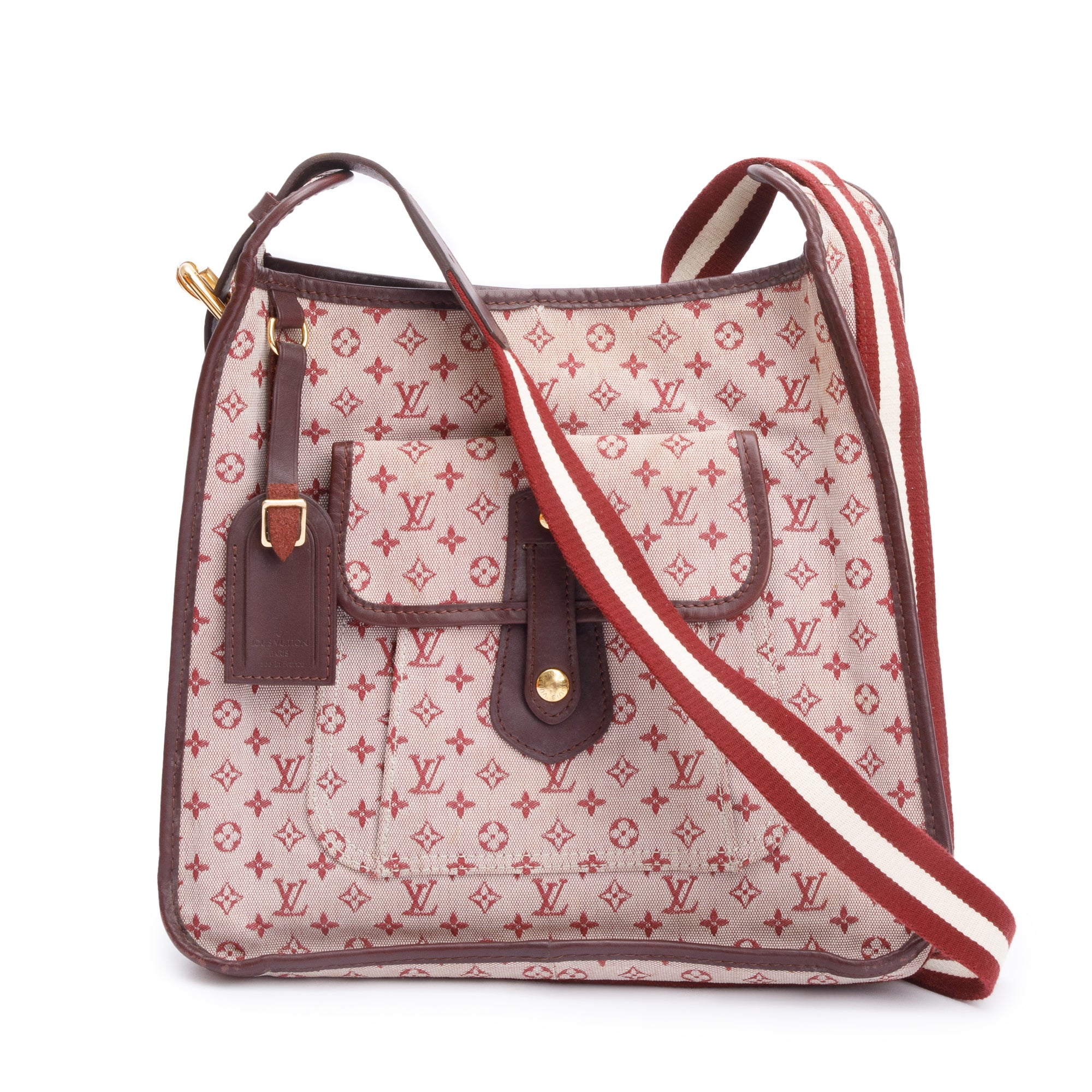 Louis Vuitton Burgundy Idylle Monogram Mini Lin Mary Kate Besace