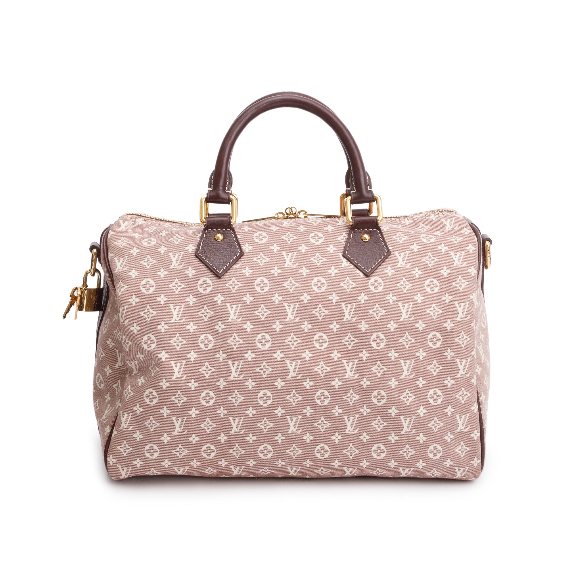 Louis Vuitton Burgundy Idylle Monogram Mini Lin Speedy Bandouliere 30