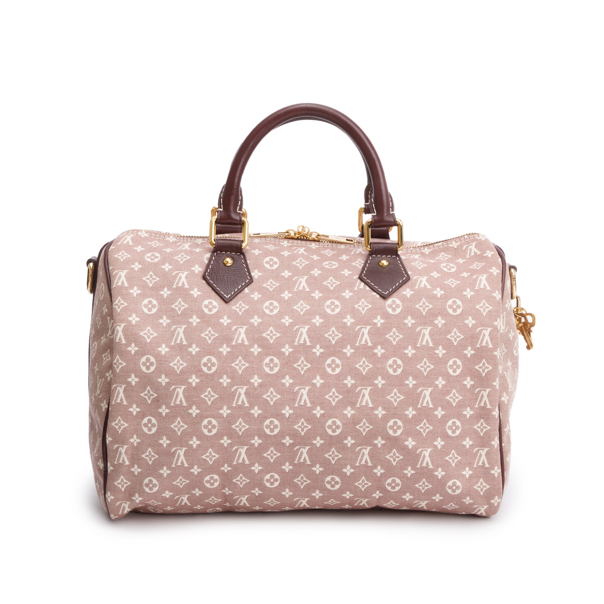 Louis Vuitton Burgundy Idylle Monogram Mini Lin Speedy Bandouliere 30