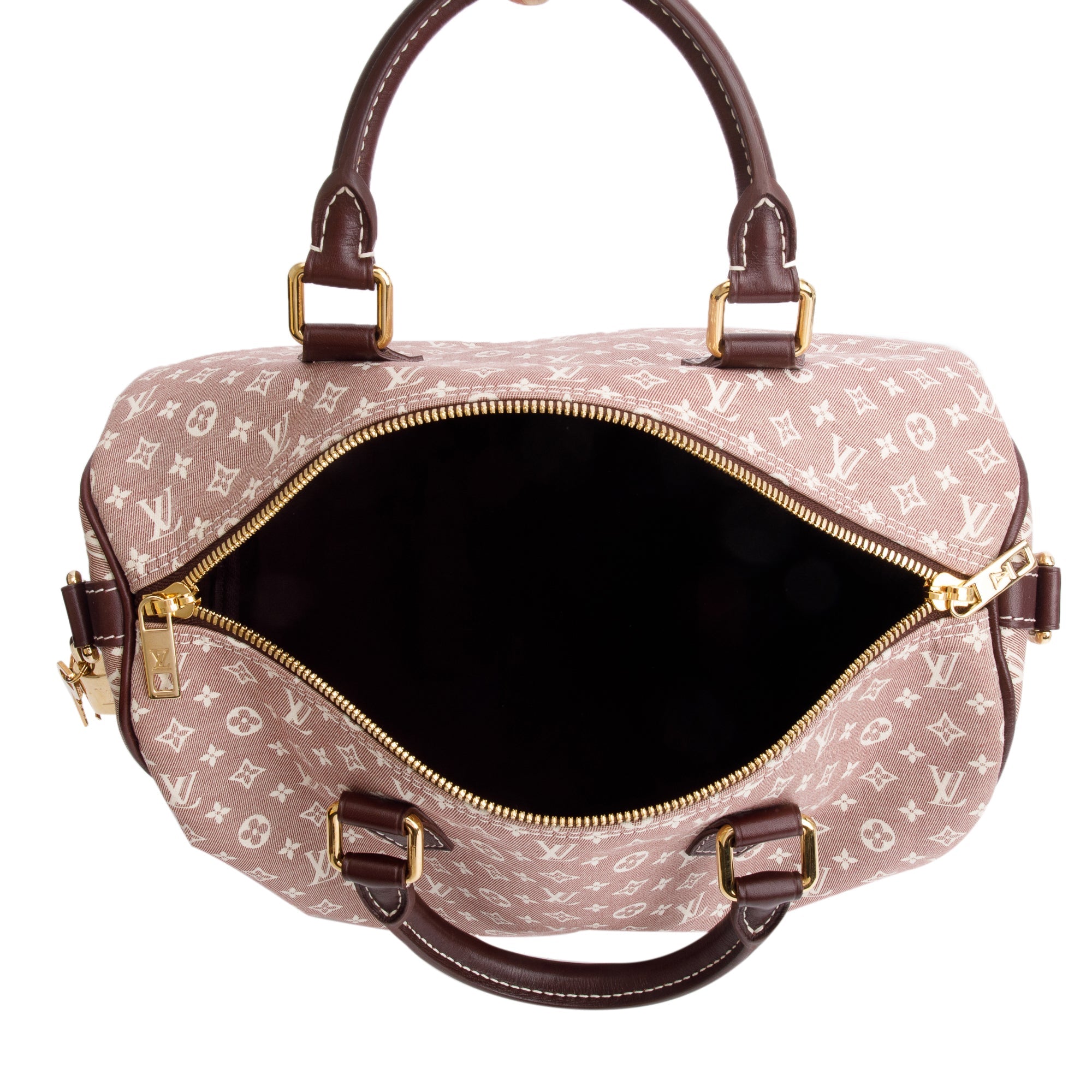 Louis Vuitton Burgundy Idylle Monogram Mini Lin Speedy Bandouliere 30