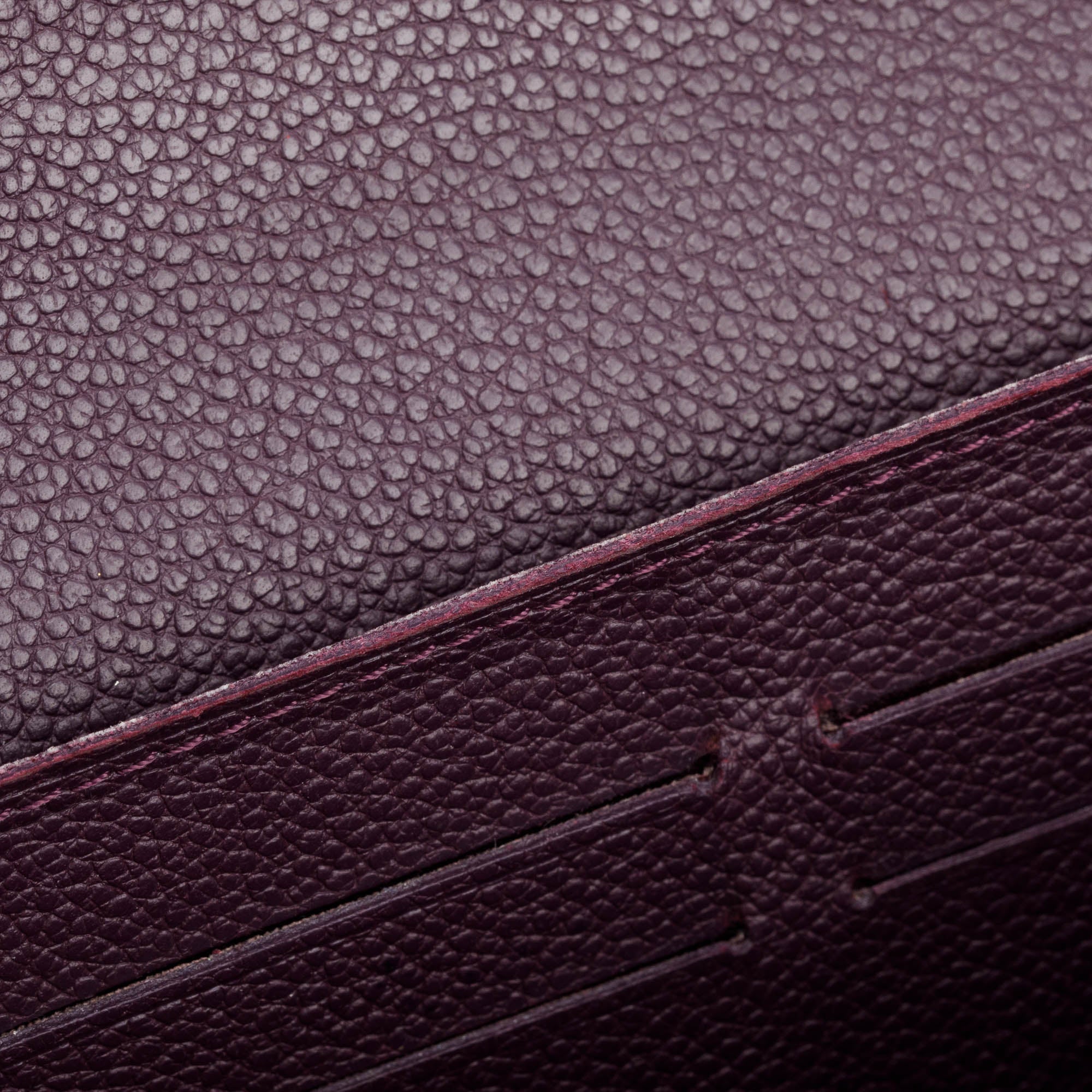 Louis Vuitton Burgundy Monogram Empreinte Curieuse Wallet w/ Insert