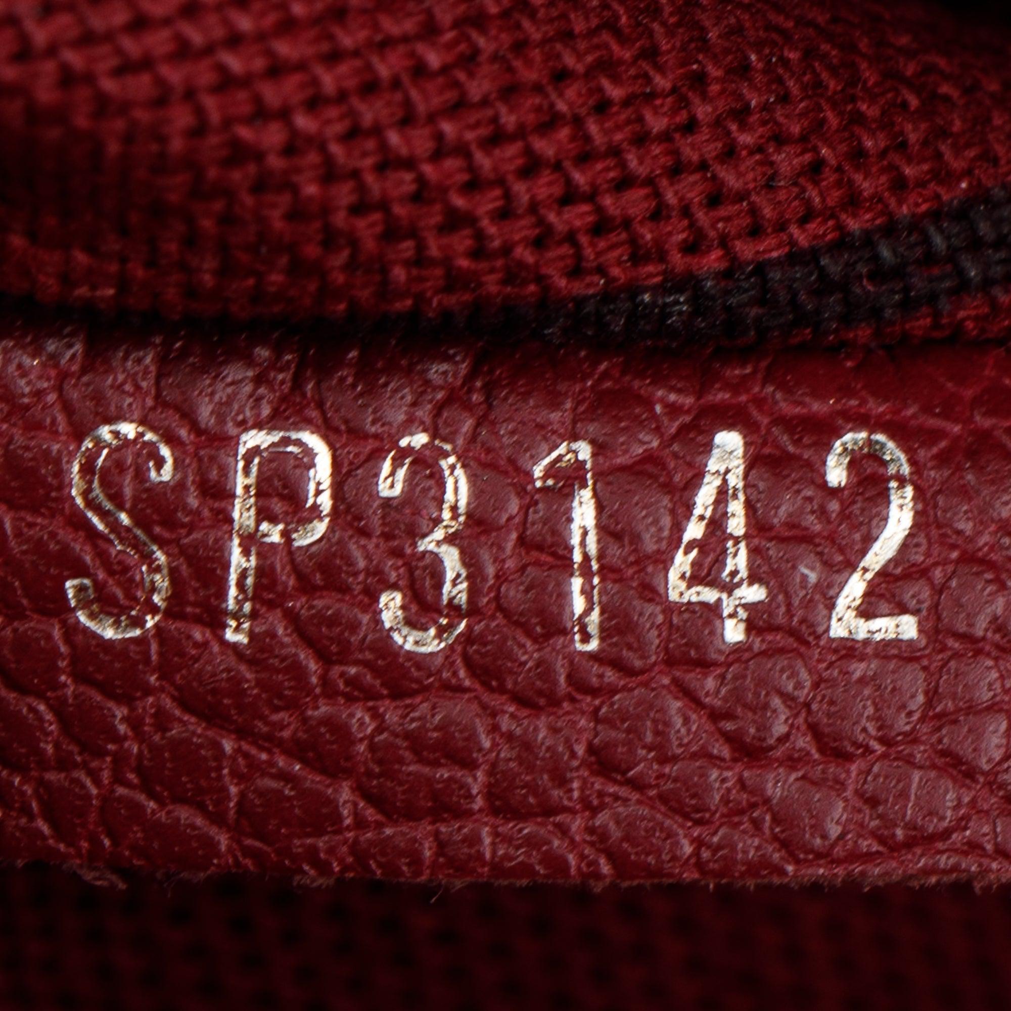 Louis Vuitton Burgundy Monogram Empreinte Leather Speedy Bandouliere 25 w/ Strap