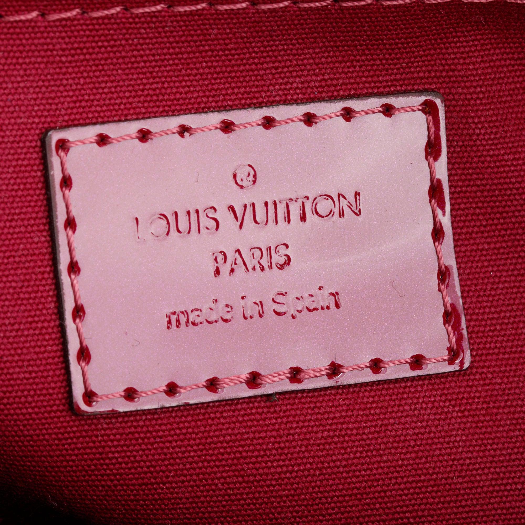 Louis Vuitton Burgundy Monogram Vernis Montaigne MM w/ Strap