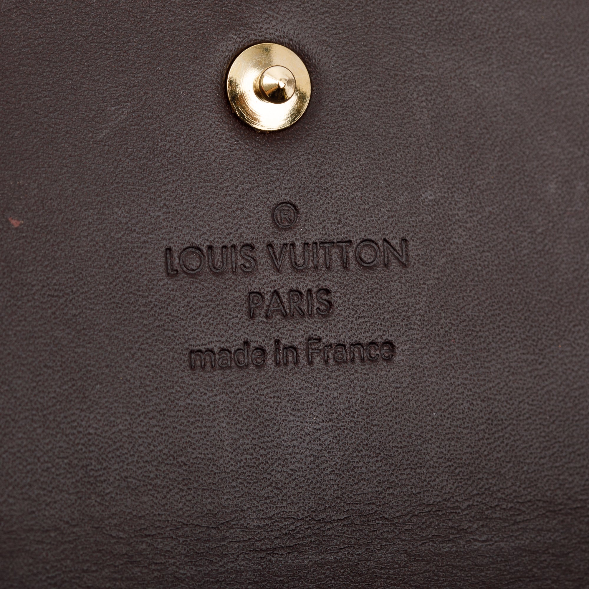 Louis Vuitton Burgundy Monogram Vernis Sarah Wallet