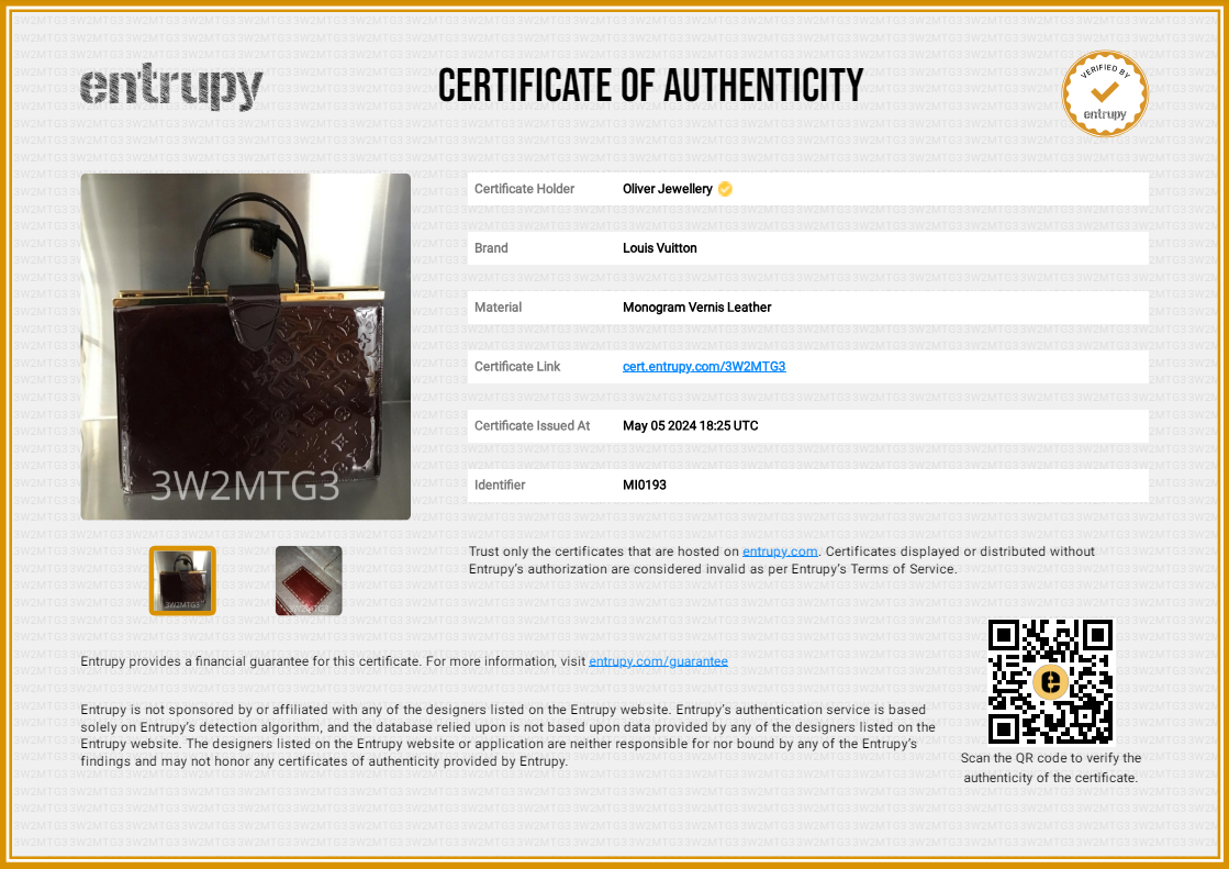 Louis Vuitton Burgundy Vernis Leather Deesee GM