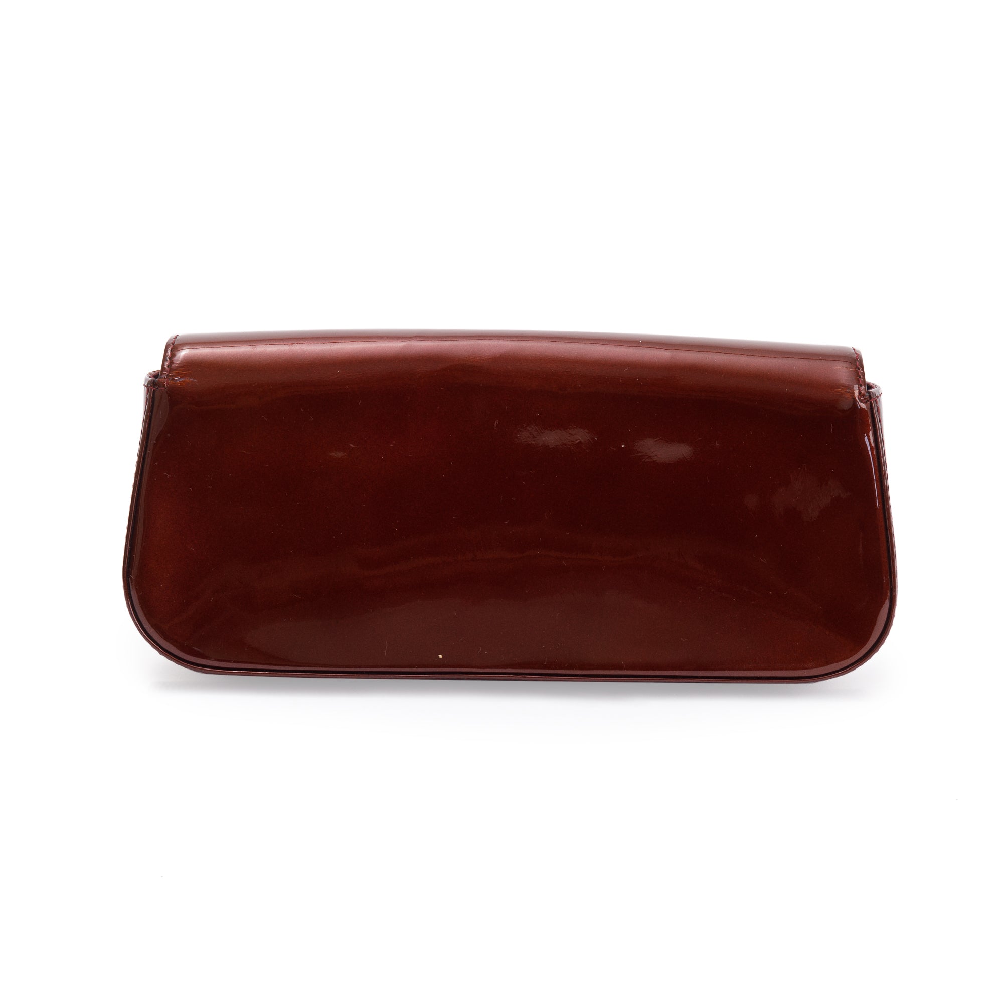Louis Vuitton Burgundy Vernis Leather Sobe Clutch
