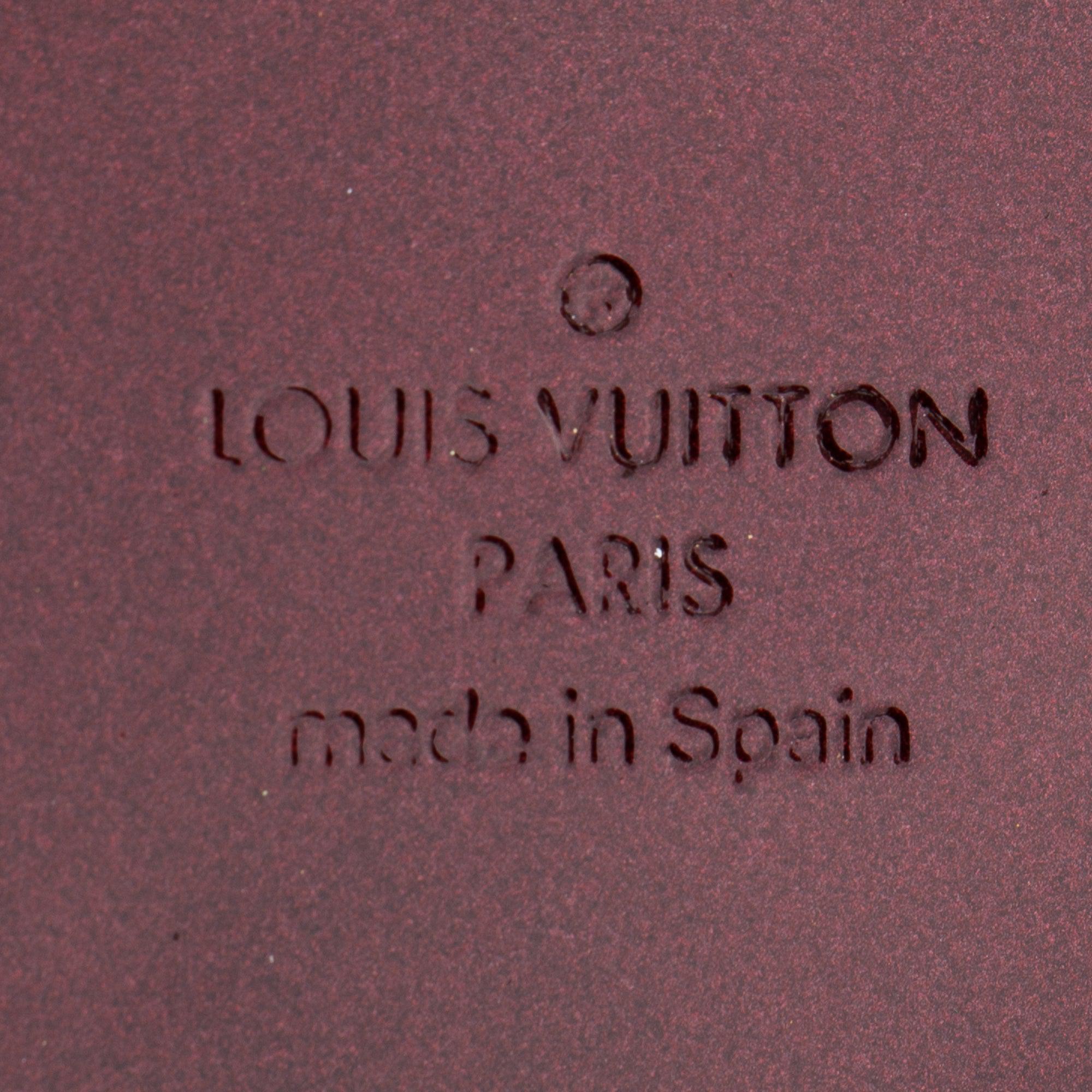 Louis Vuitton Burgundy Vernis Leather Sobe Clutch