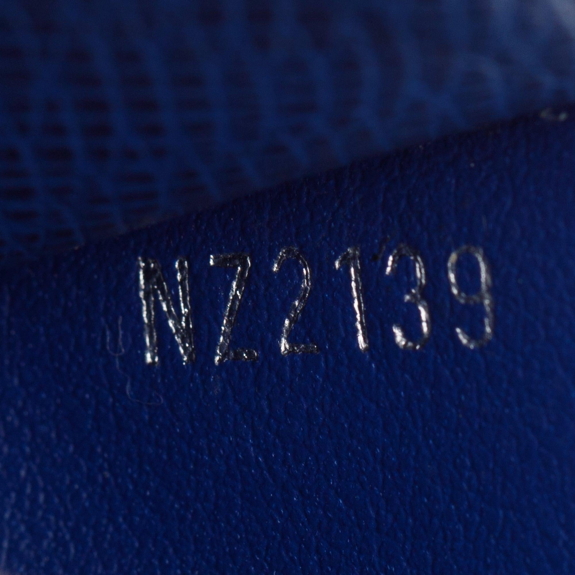 Louis Vuitton Cobalt Blue Taigarama Leather Coin Card Holder