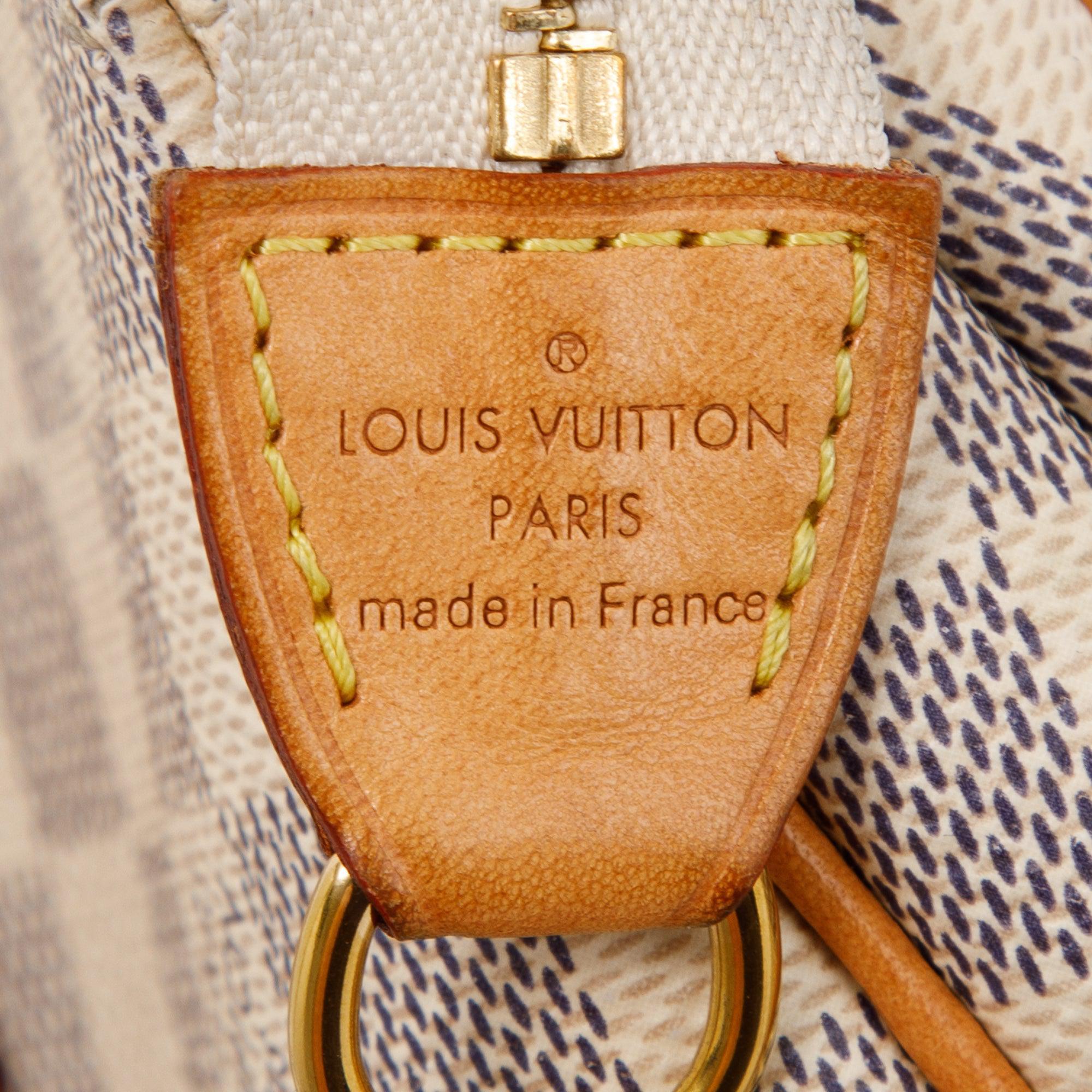 Louis Vuitton Damier Azur Eva Clutch w/ Strap