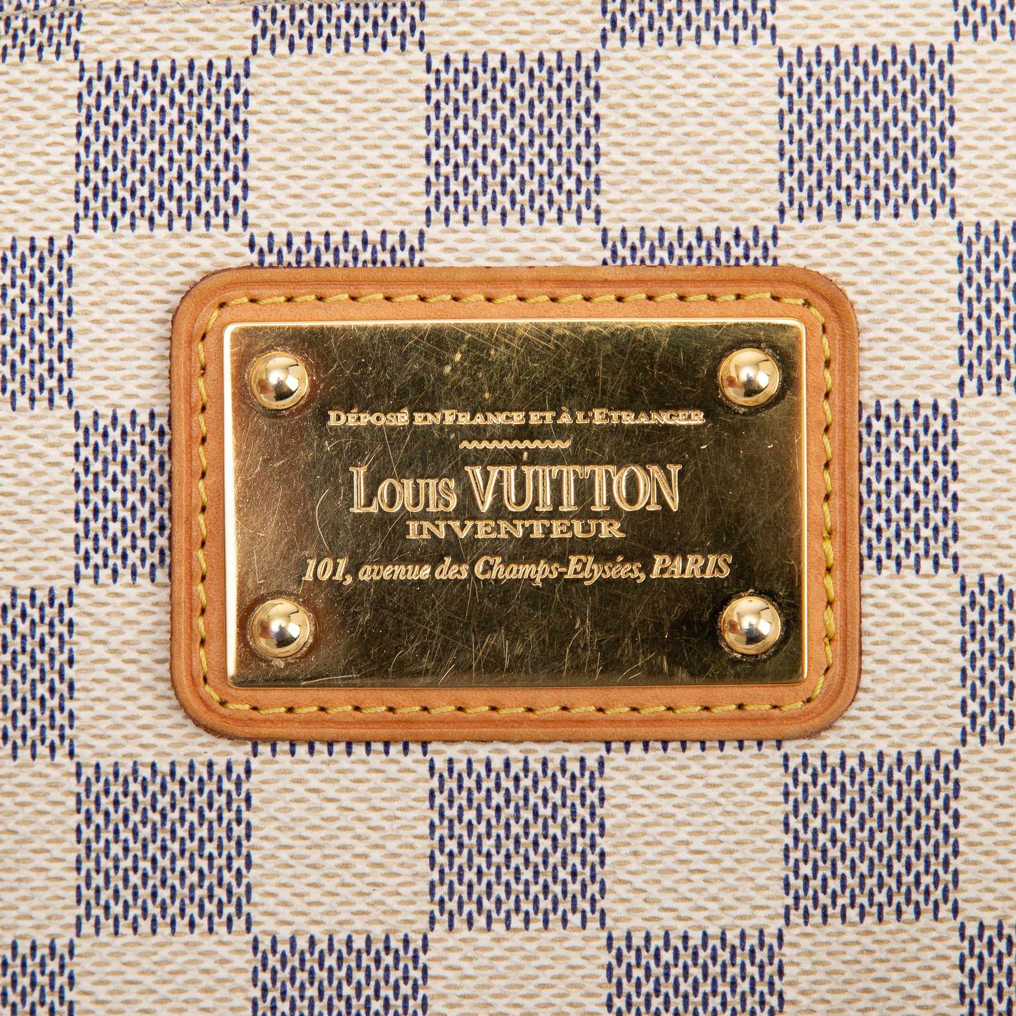 Louis Vuitton Damier Azur Eva Clutch w/ Strap