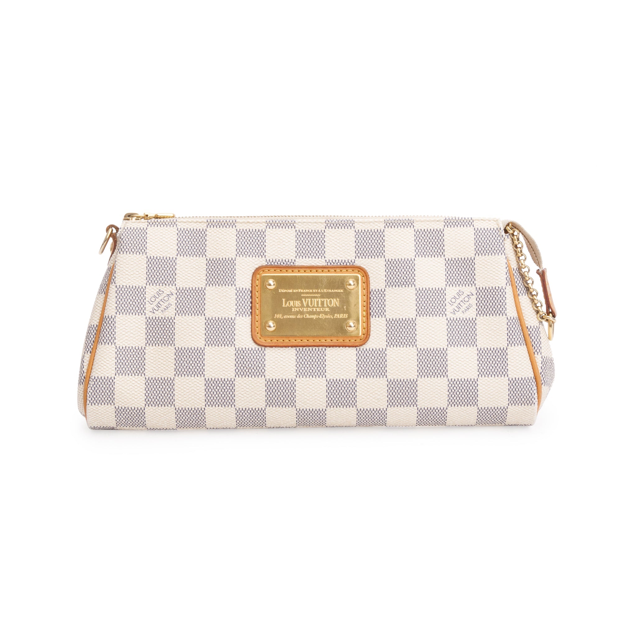 Louis Vuitton Damier Azur Eva Clutch w/ Strap