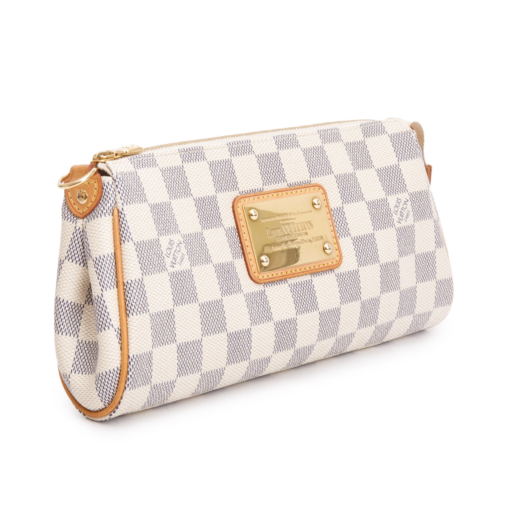 Louis Vuitton Damier Azur Eva Clutch w/ Strap