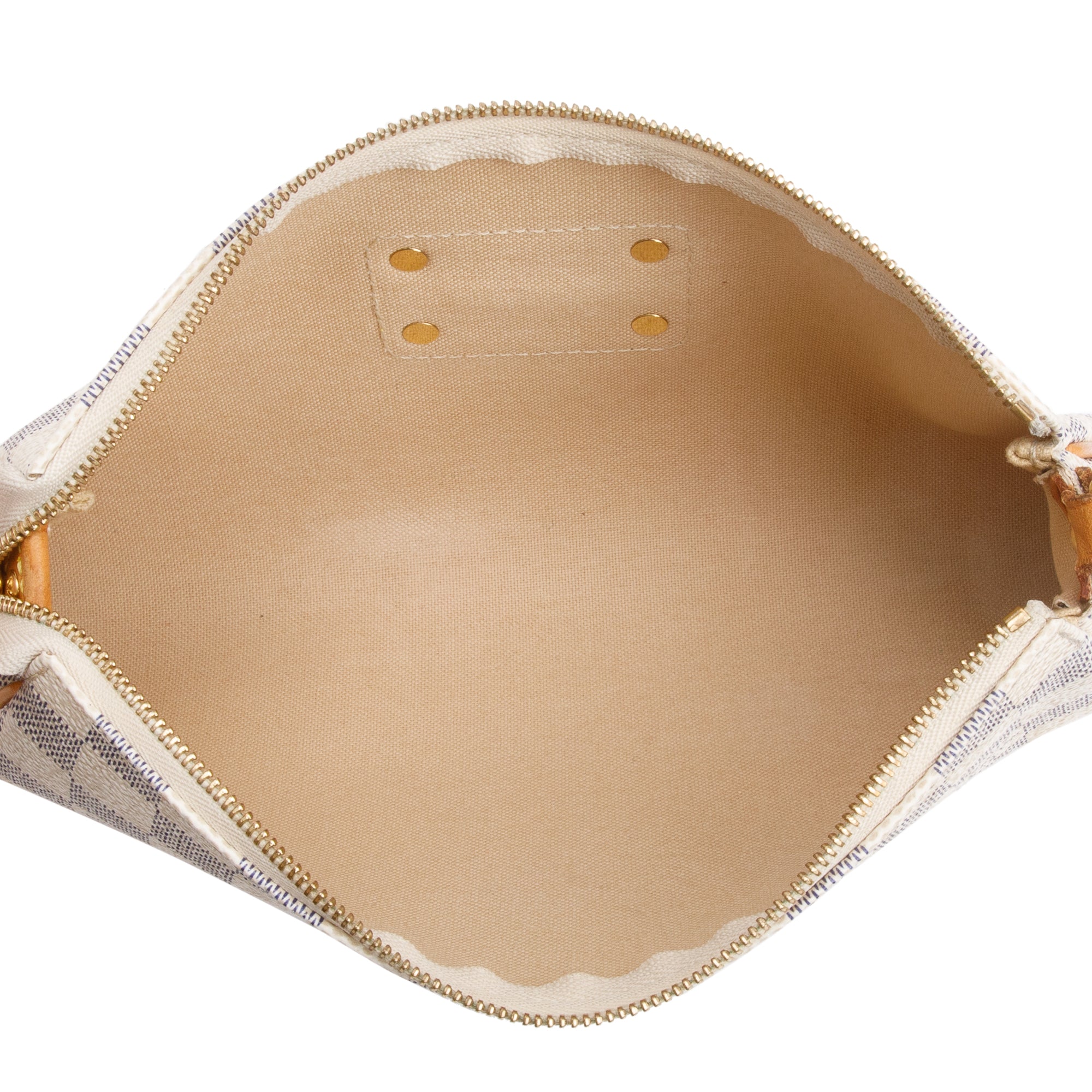 Louis Vuitton Damier Azur Eva Clutch w/ Strap