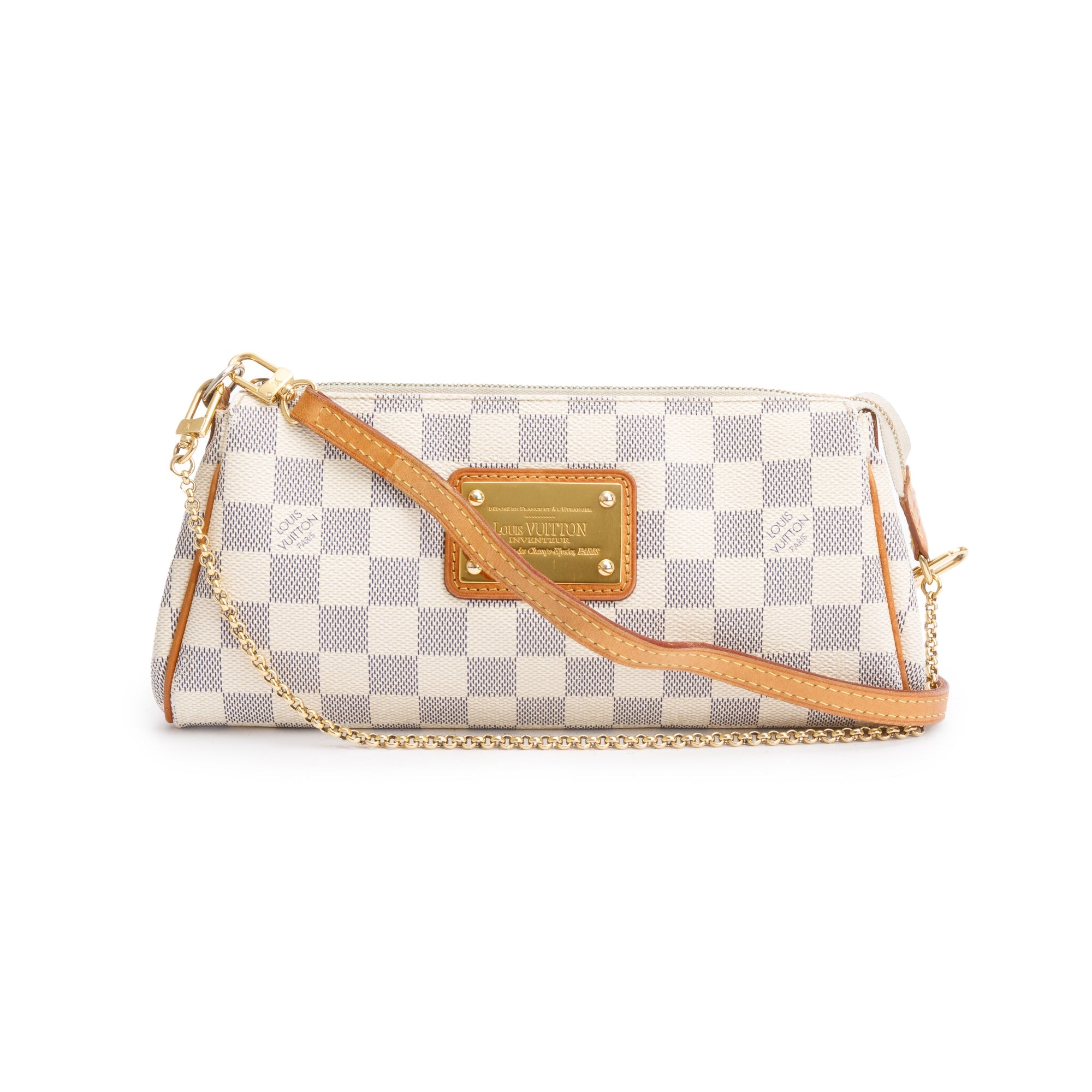 Louis Vuitton Damier Azur Eva Clutch w/ Strap