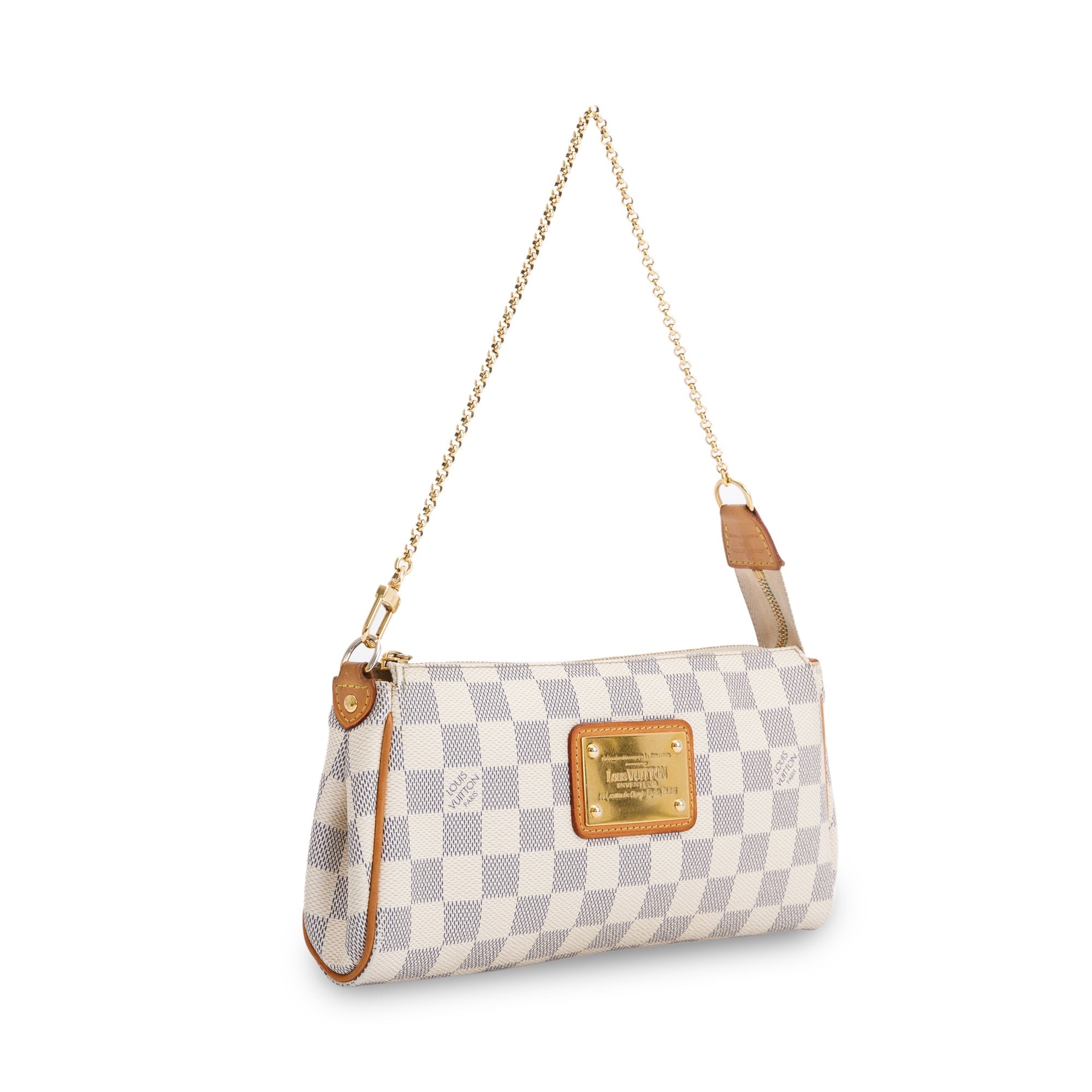 Louis Vuitton Damier Azur Eva Clutch w/ Straps & Box