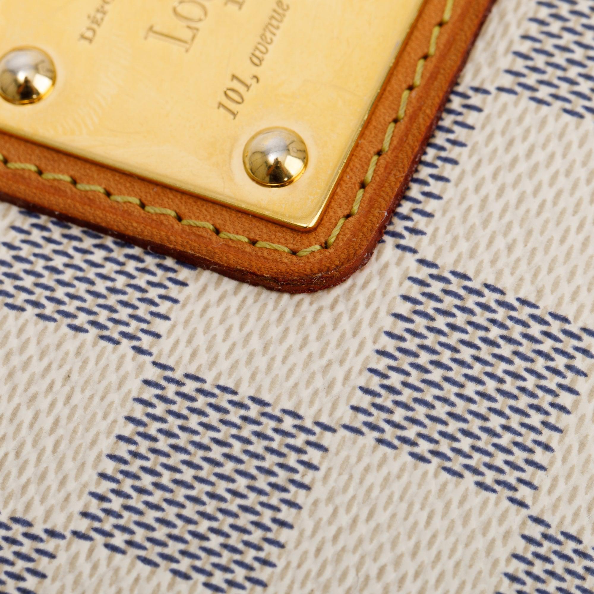 Louis Vuitton Damier Azur Eva Clutch w/ Straps & Box