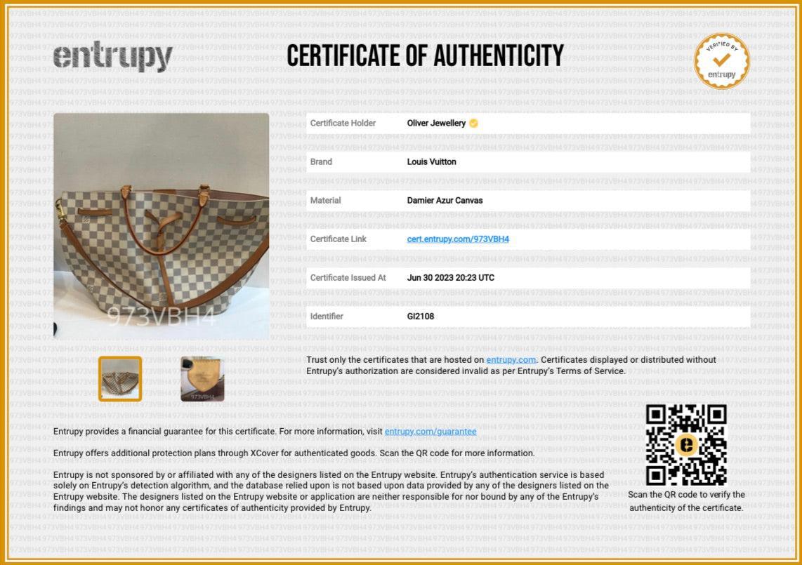 Louis Vuitton Damier Azur Girolata Bag w/ Strap