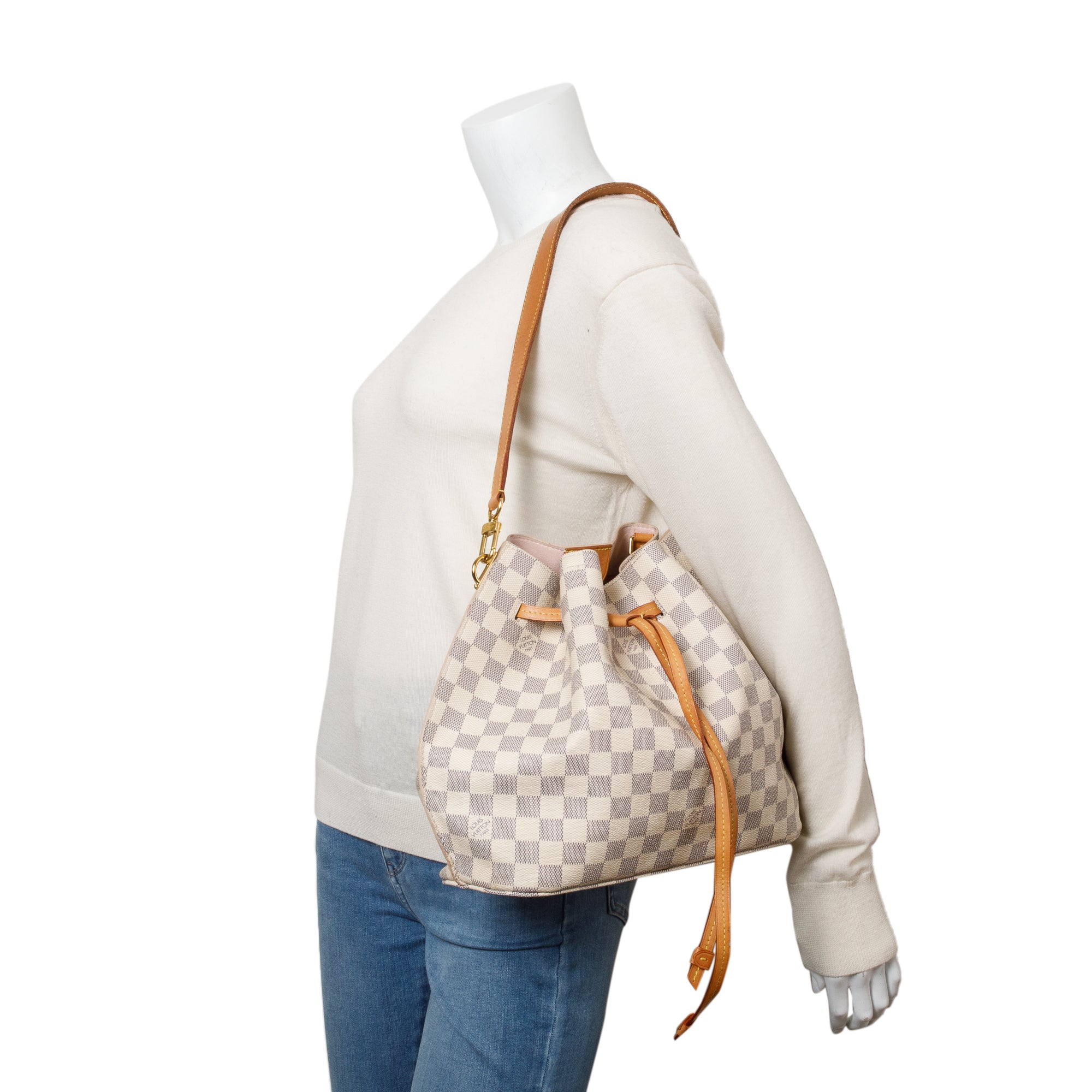 Louis Vuitton Damier Azur Girolata Bag w/ Strap