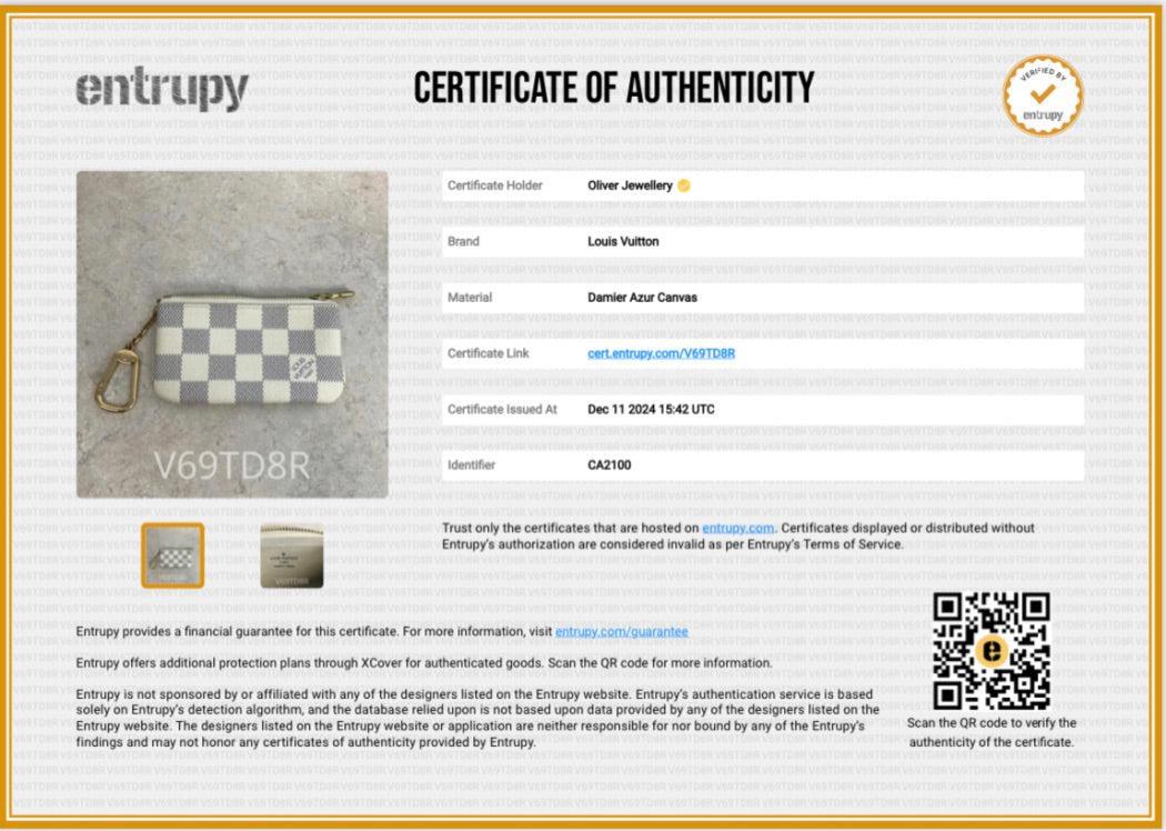 Louis Vuitton Damier Azur Key Pouch