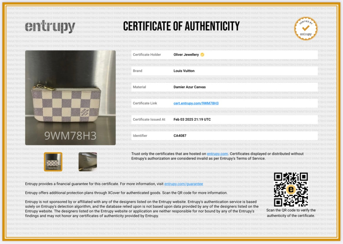 Louis Vuitton Damier Azur Key Pouch