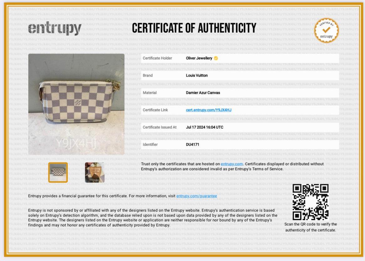 Louis Vuitton Damier Azur Mini Pochette Accessoires