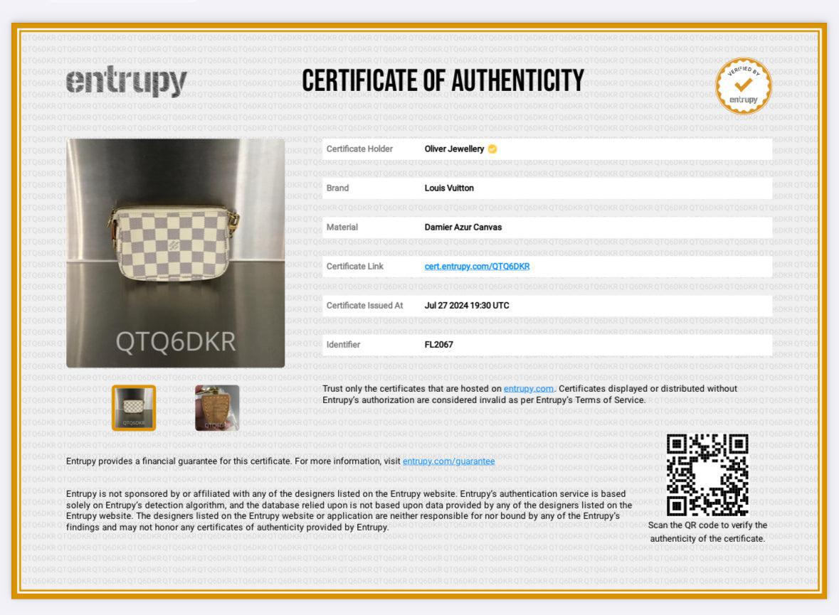 Louis Vuitton Damier Azur Mini Pochette Accessoires