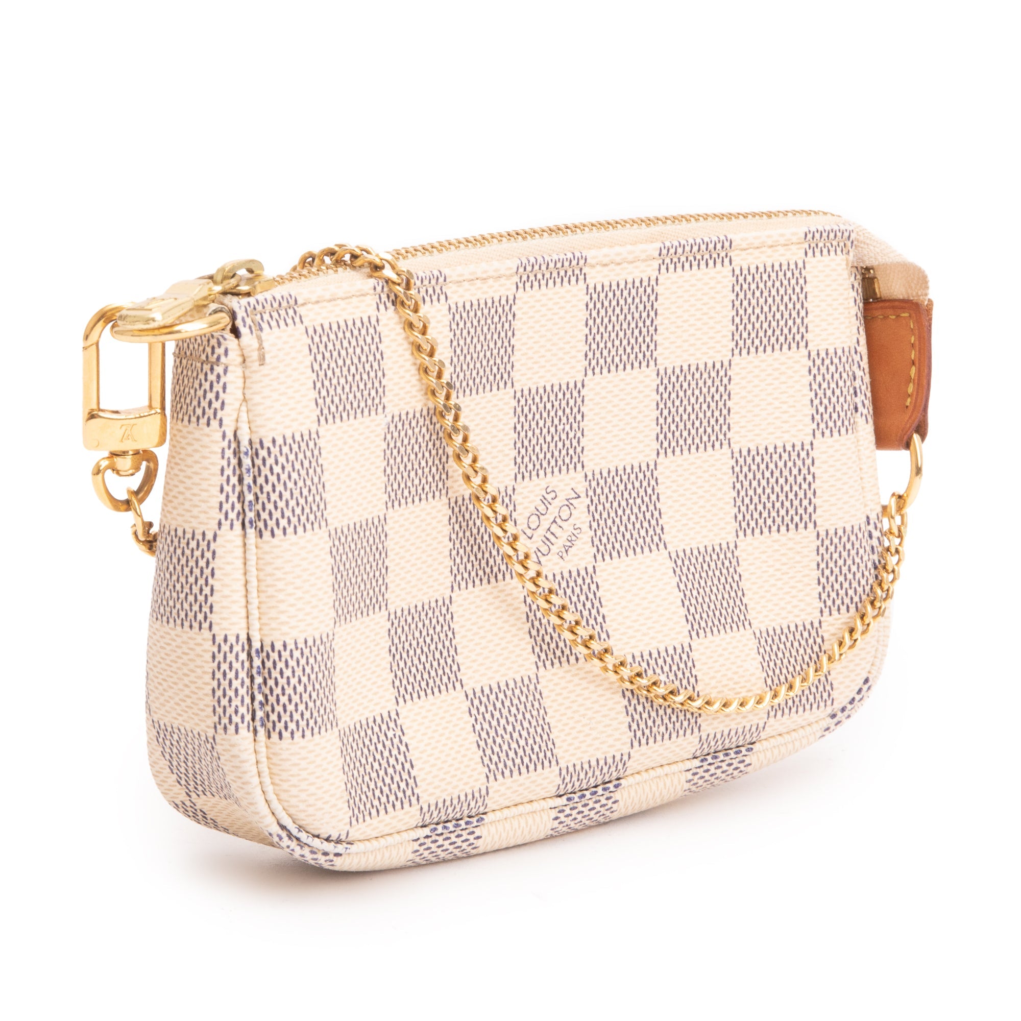 Louis Vuitton Damier Azur Mini Pochette Accessories w/ Box & Receipt