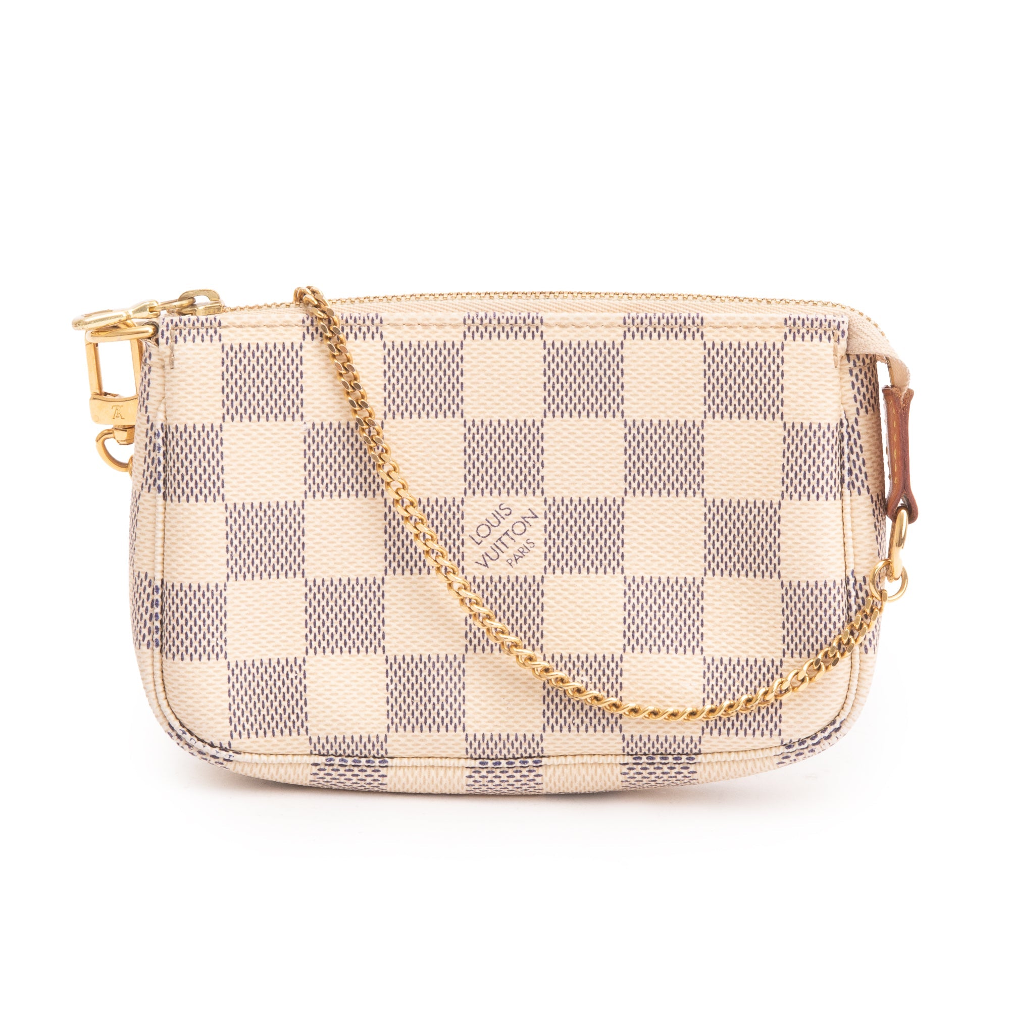Louis Vuitton Damier Azur Mini Pochette Accessories w/ Box & Receipt